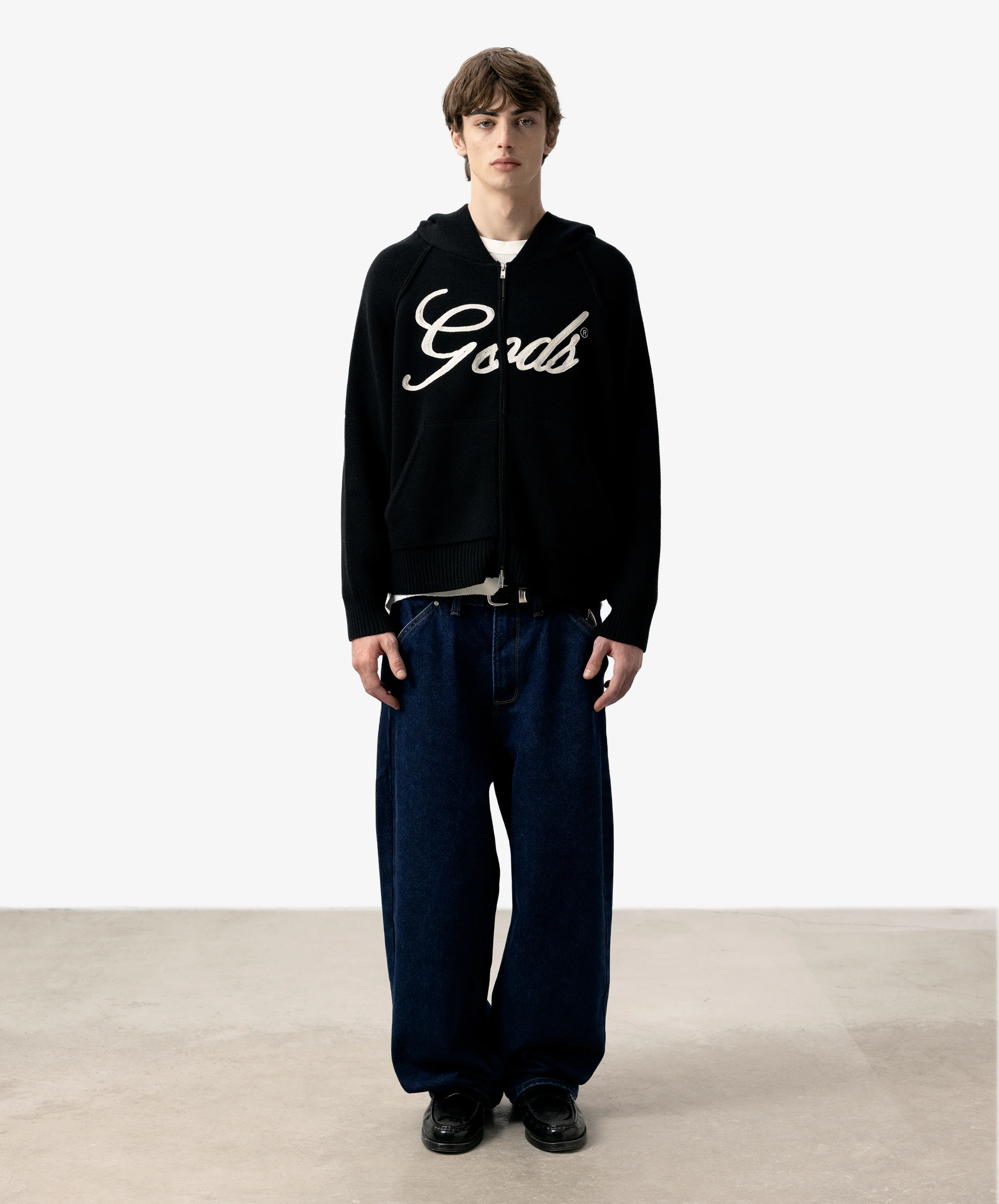 Gods Knitted Zipper Black - Image 3