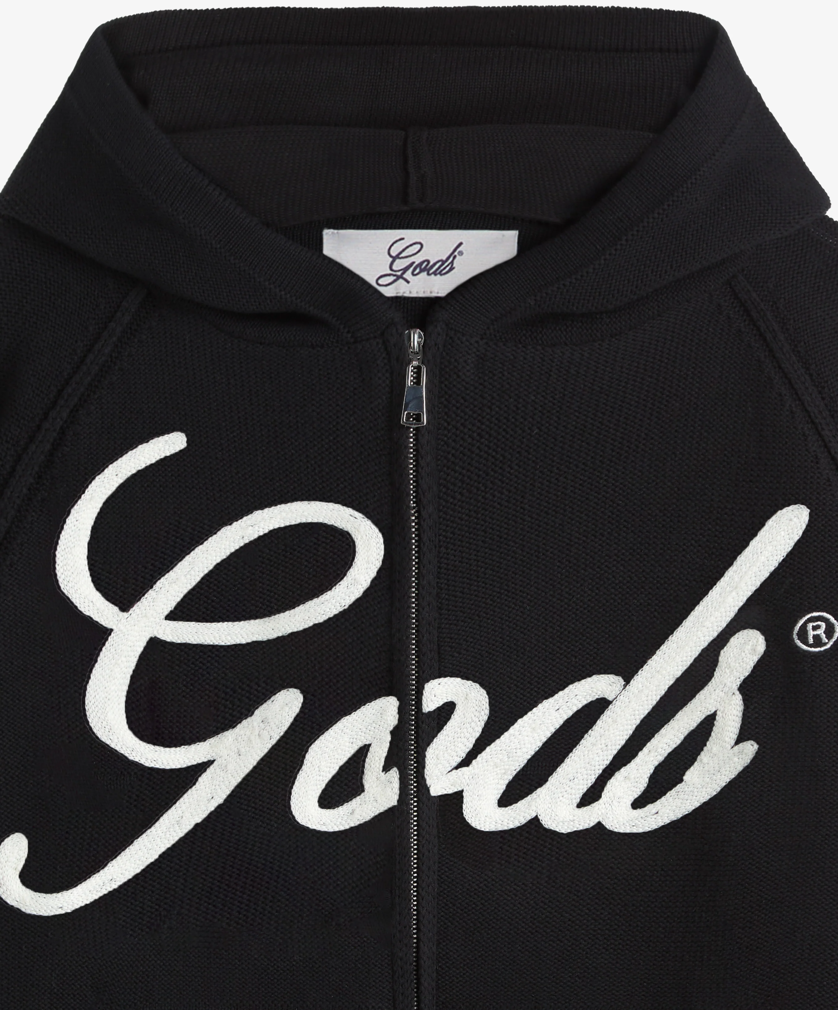 Gods Knitted Zipper Black - Image 6