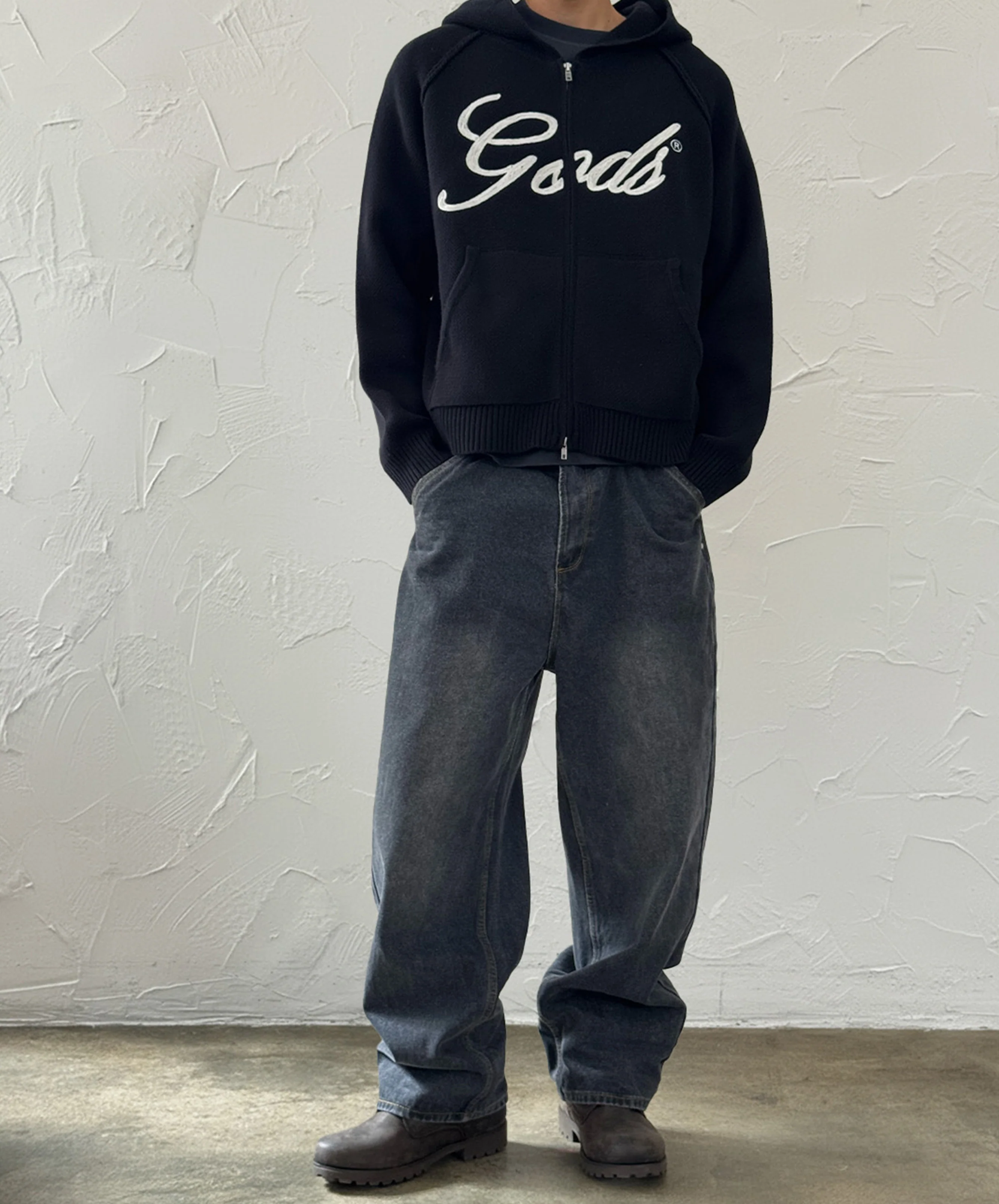 Gods Knitted Zipper Black - Image 7