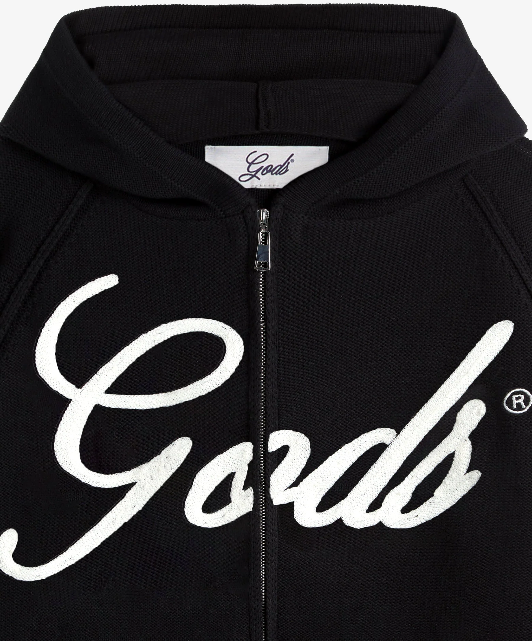 Gods Knitted Zipper Black - Image 8