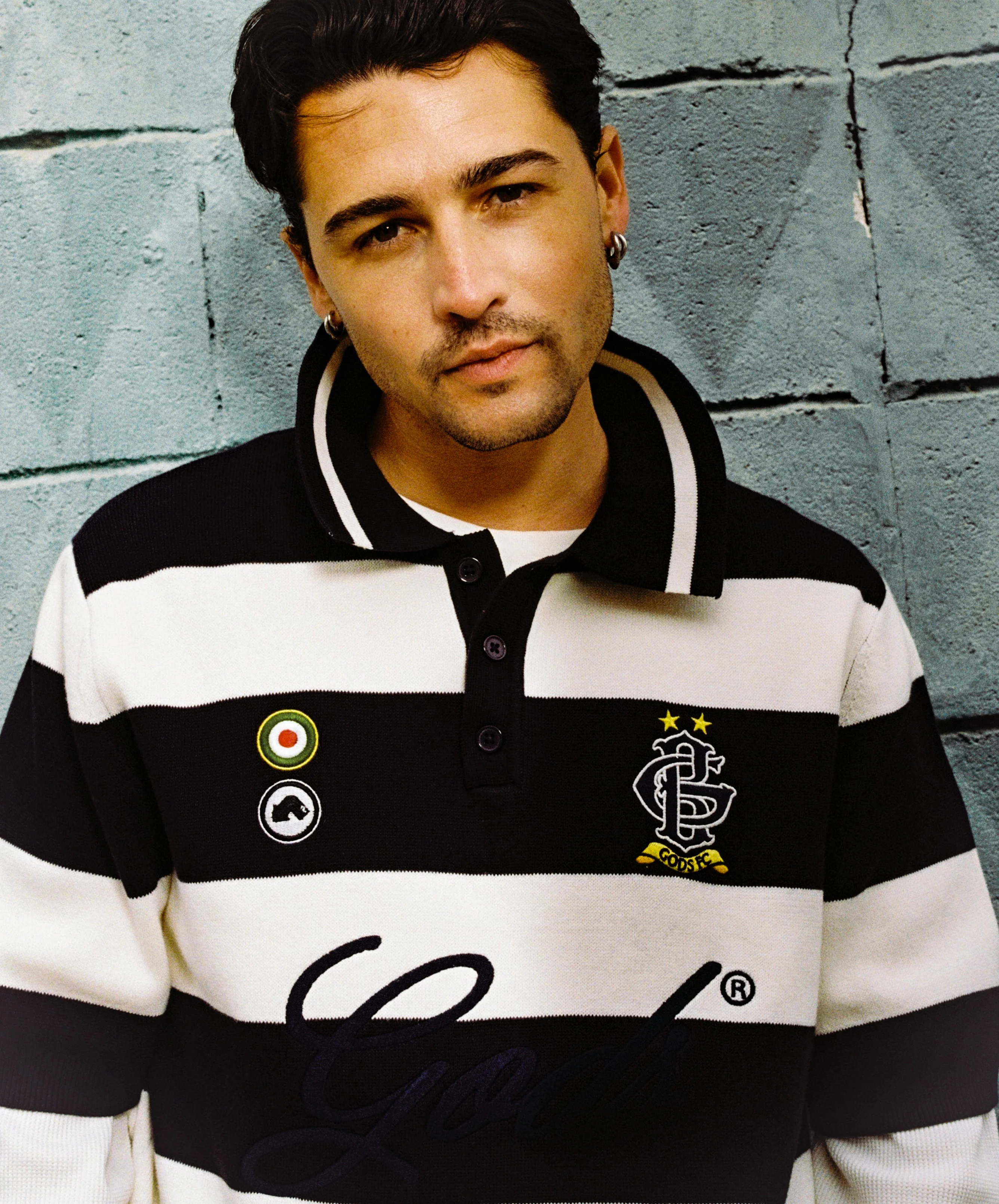 Striped Polo Navy - Image 5