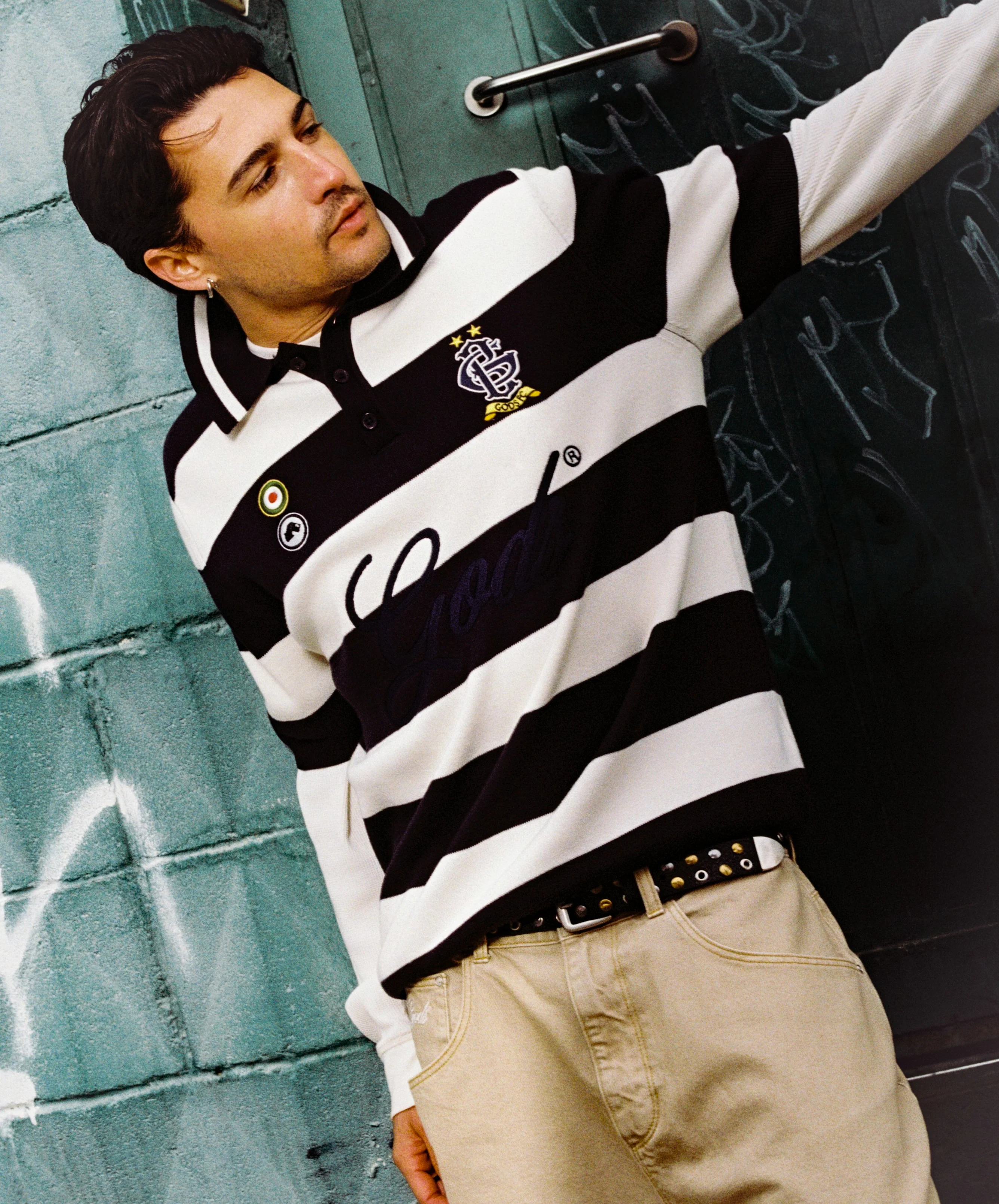 Striped Polo Navy - Image 6