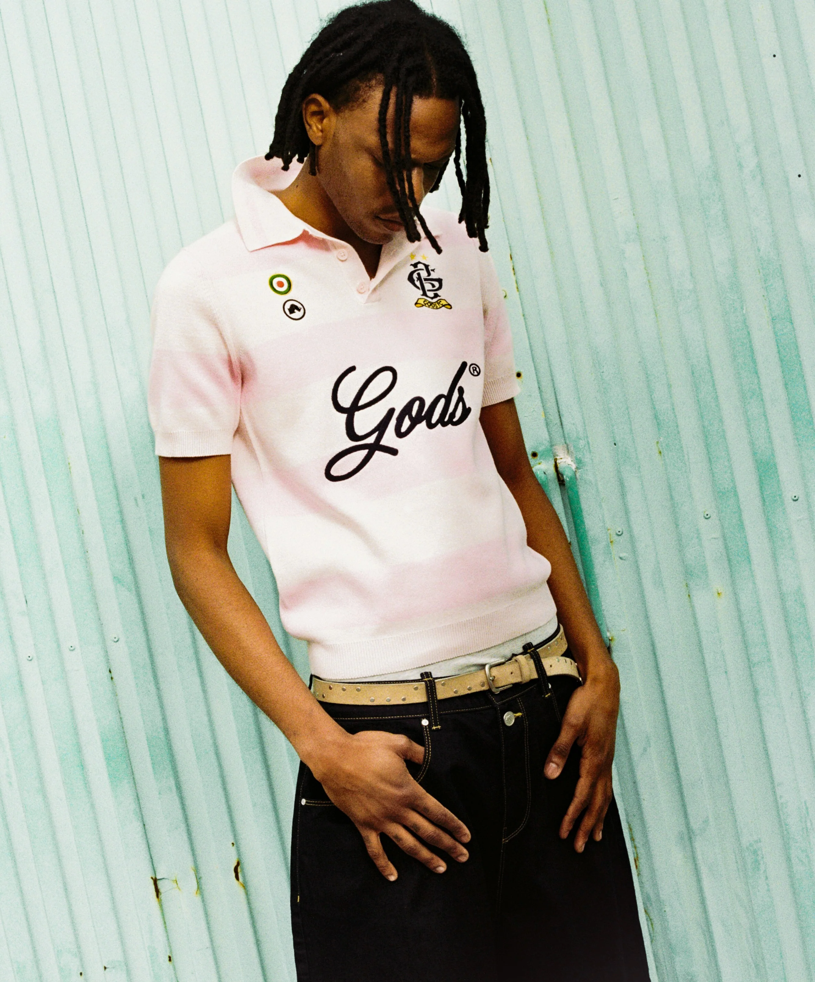 Striped Polo Rose - Image 4