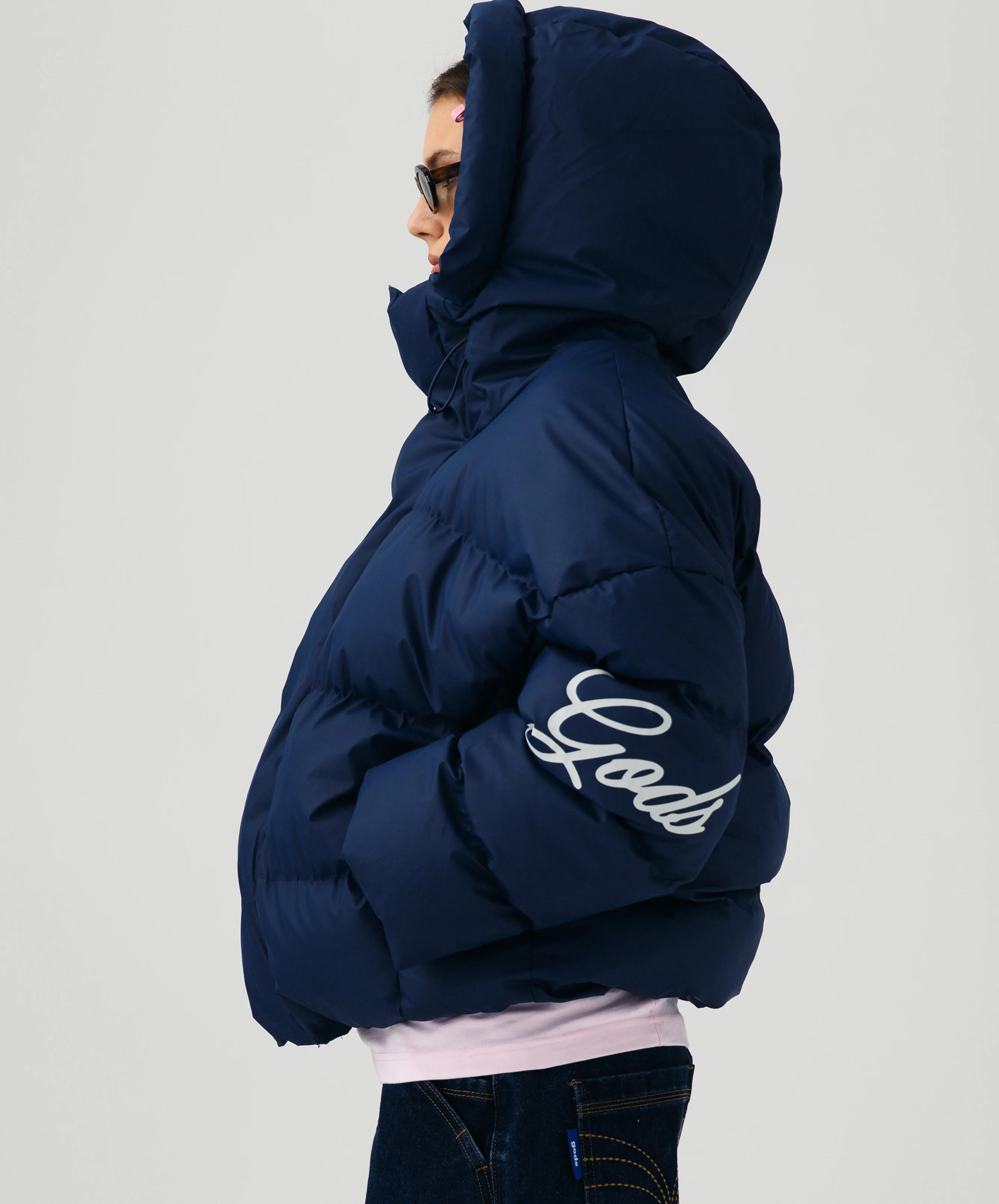 Gods Puffer Navy - Image 3
