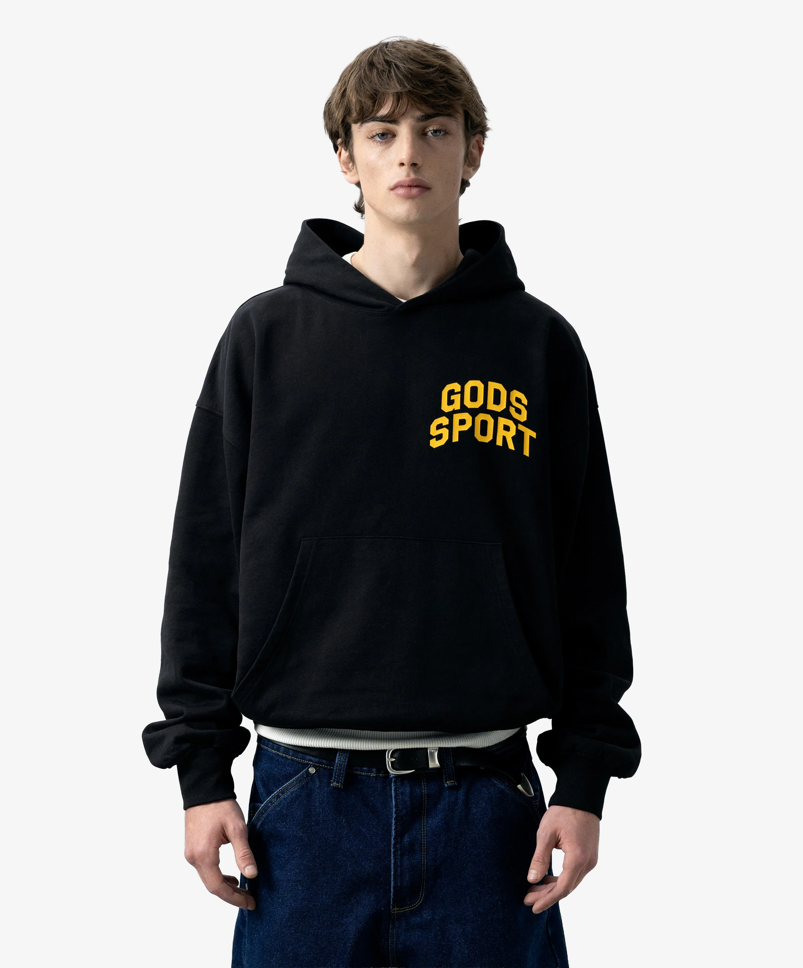 Gods Sports Club Hoodie Black - Image 3