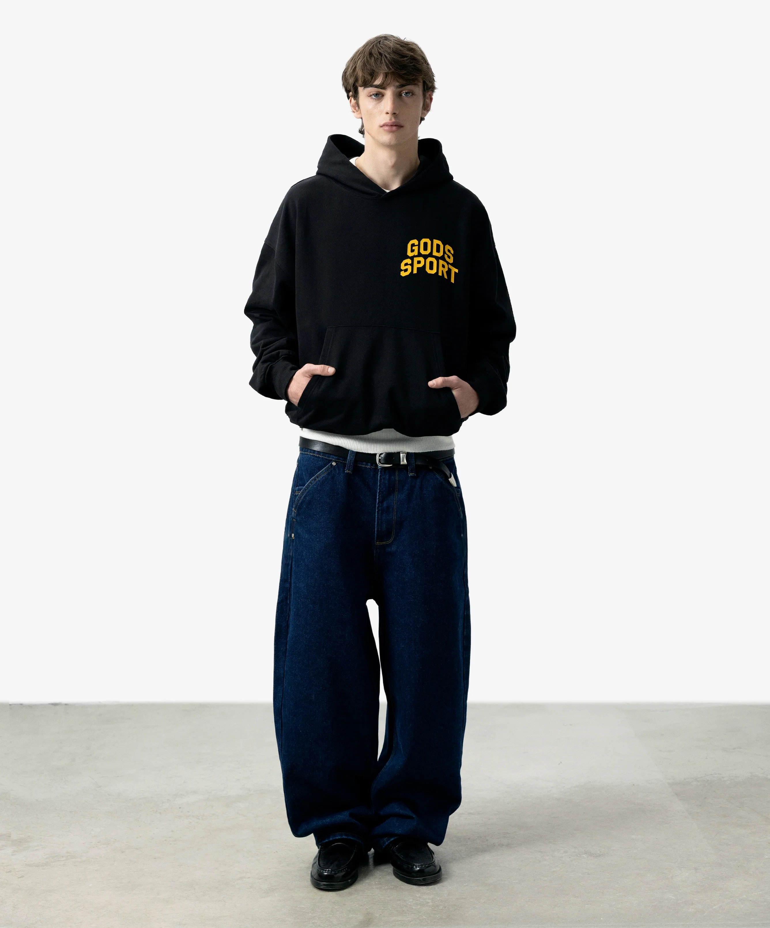 Gods Sports Club Hoodie Black - Image 5