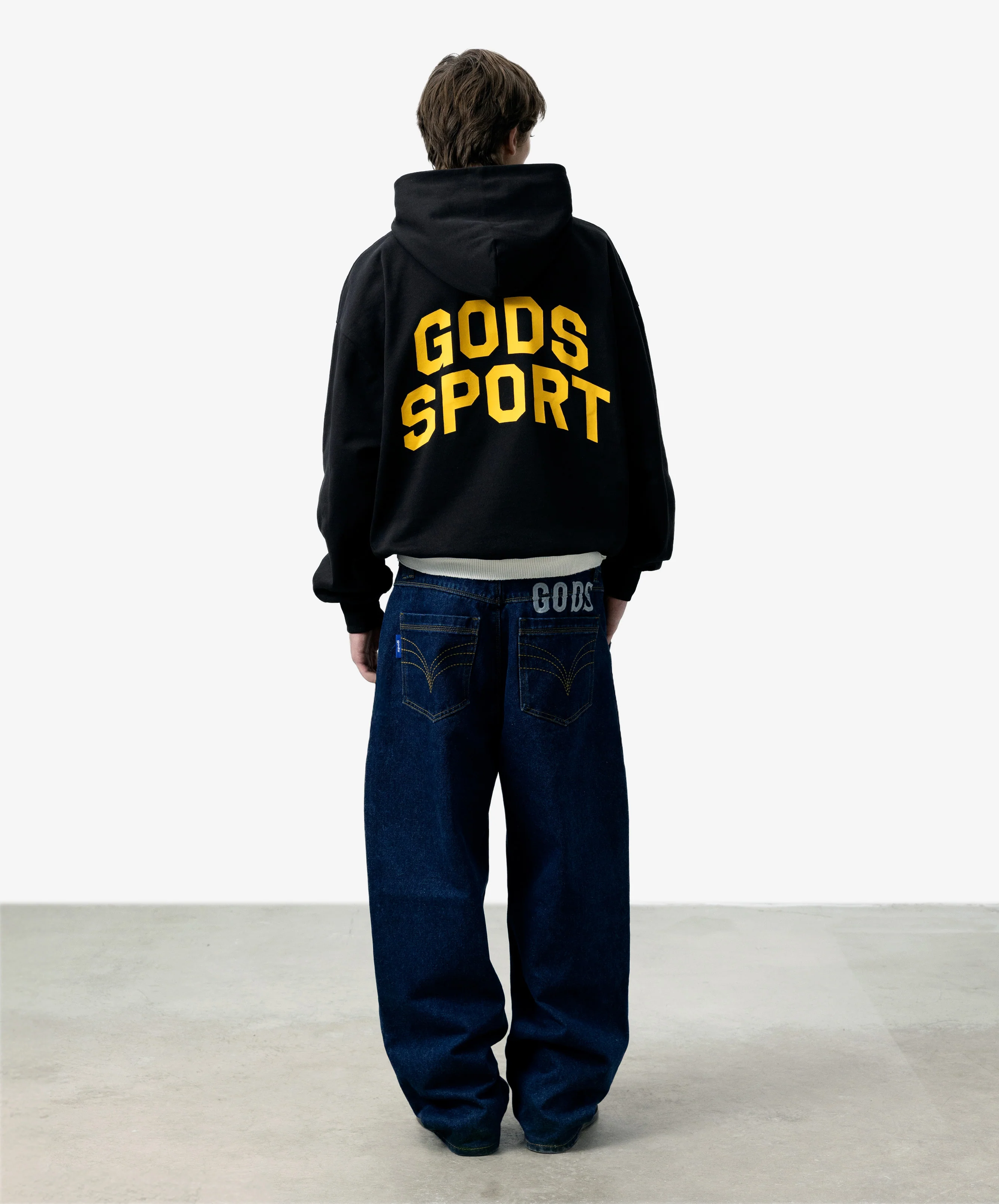 Gods Sports Club Hoodie Black - Image 7