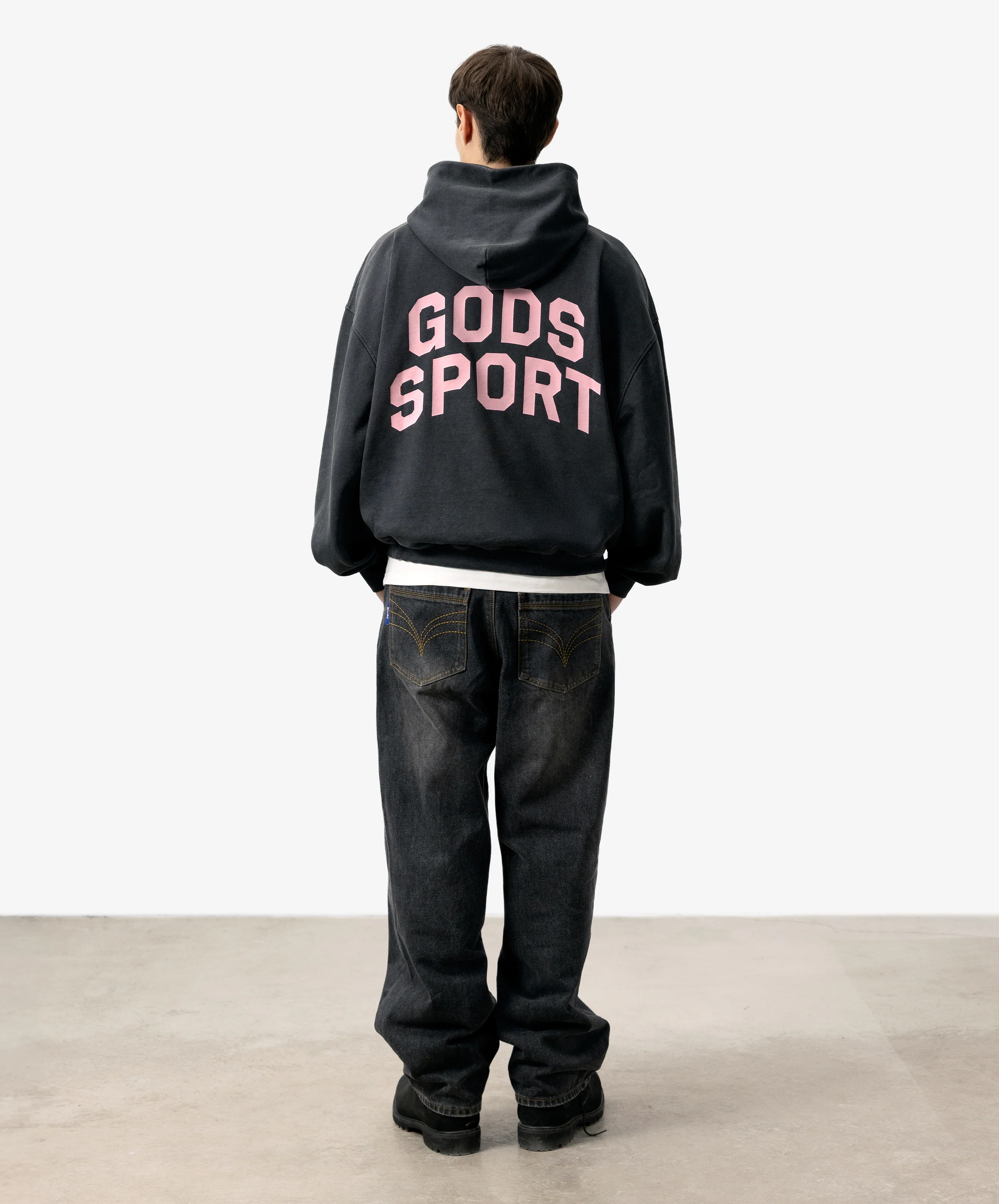 Gods Sports Club Hoodie Antracite - Image 5