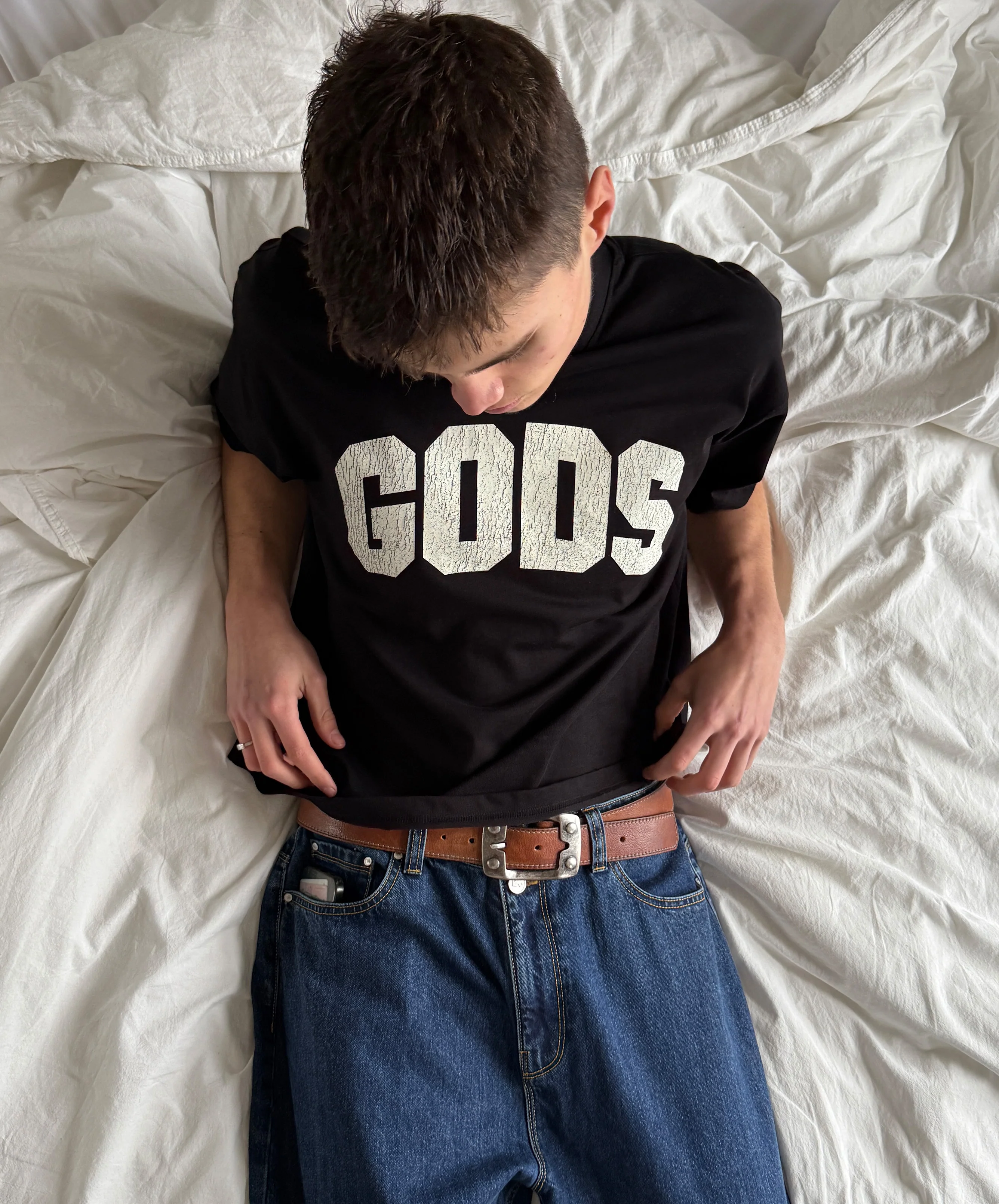 Gods Boxy Tee Black - Image 2