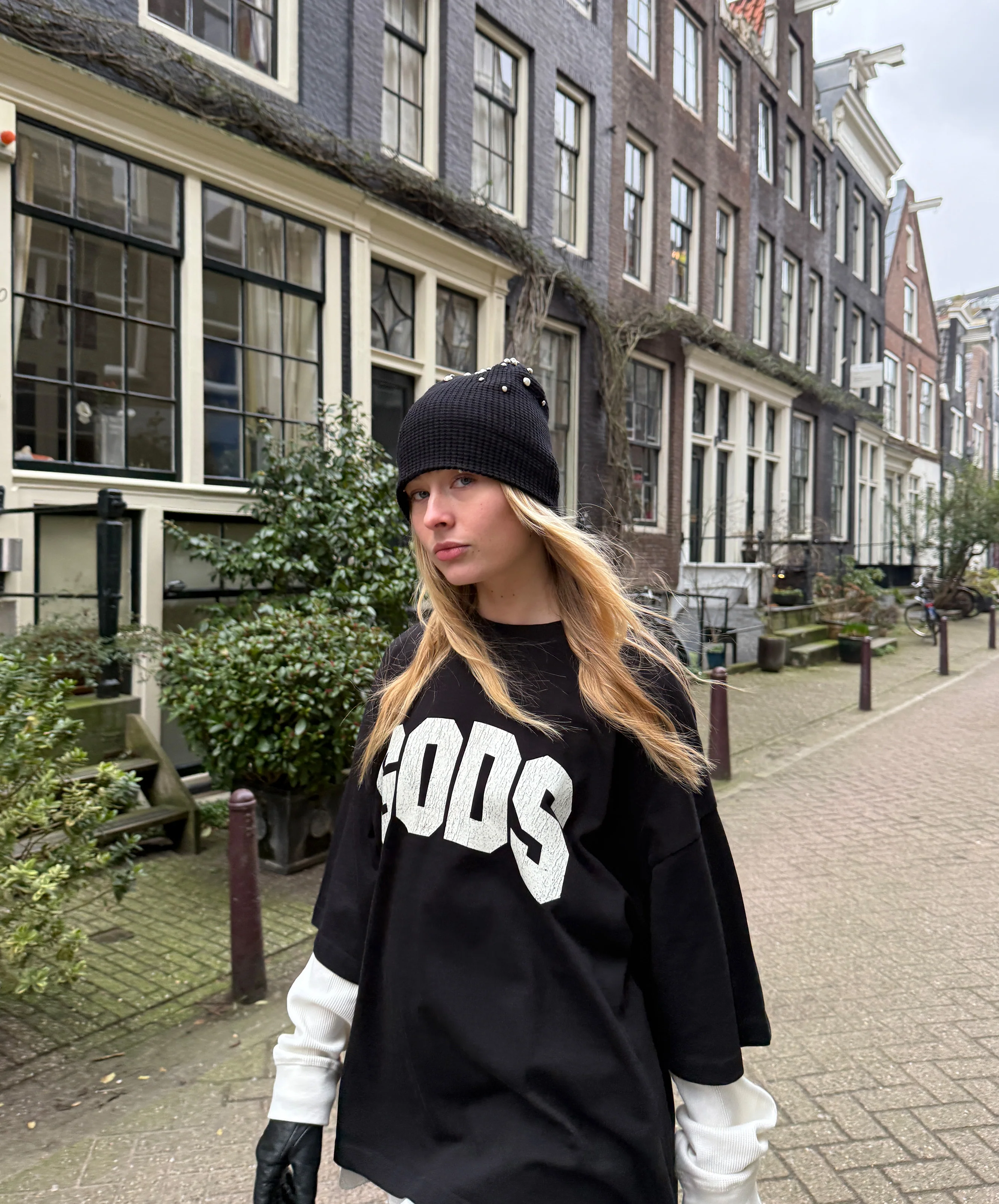 Gods Boxy Tee Black - Image 6