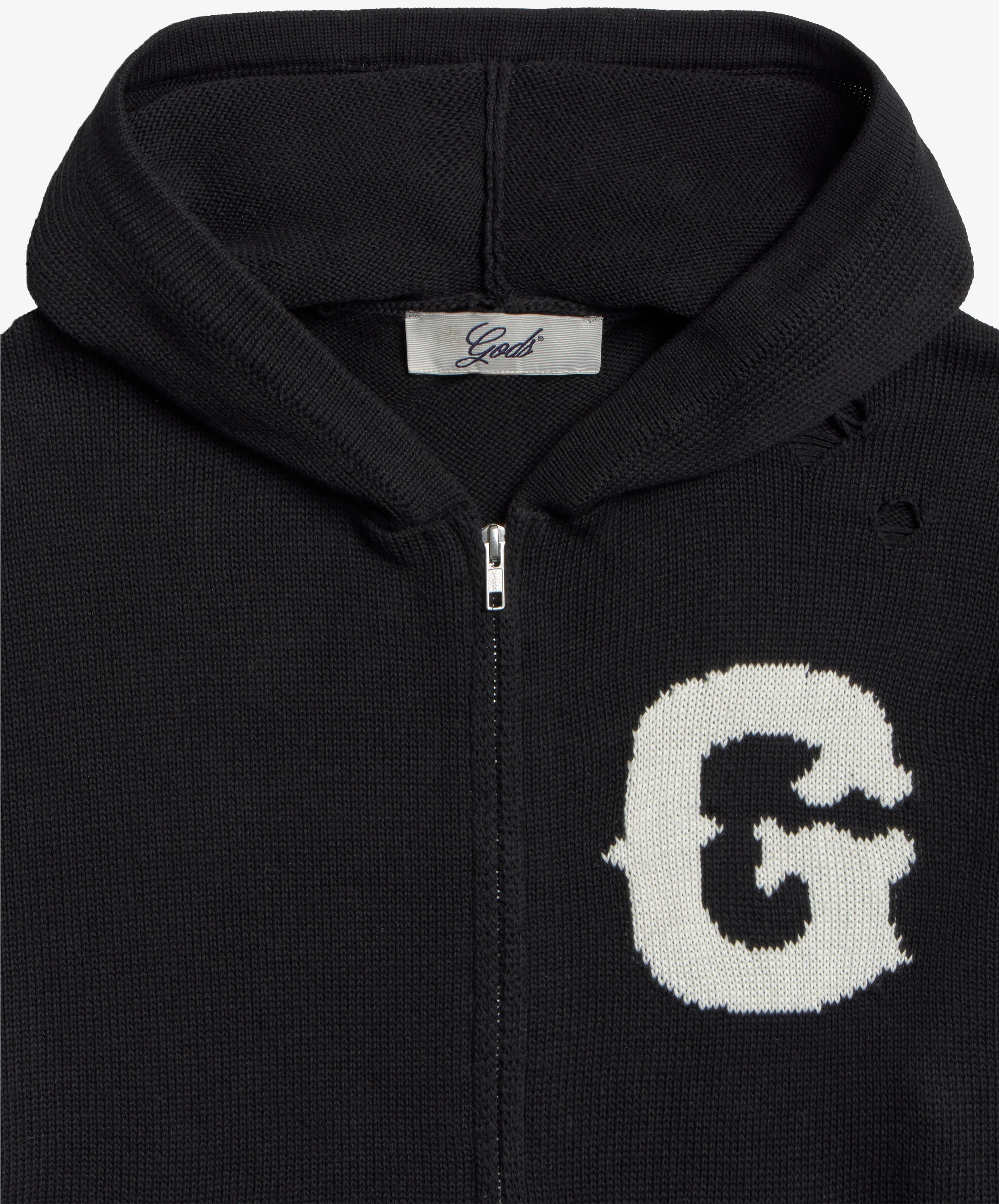 G Knitted Zipper Black - Image 6