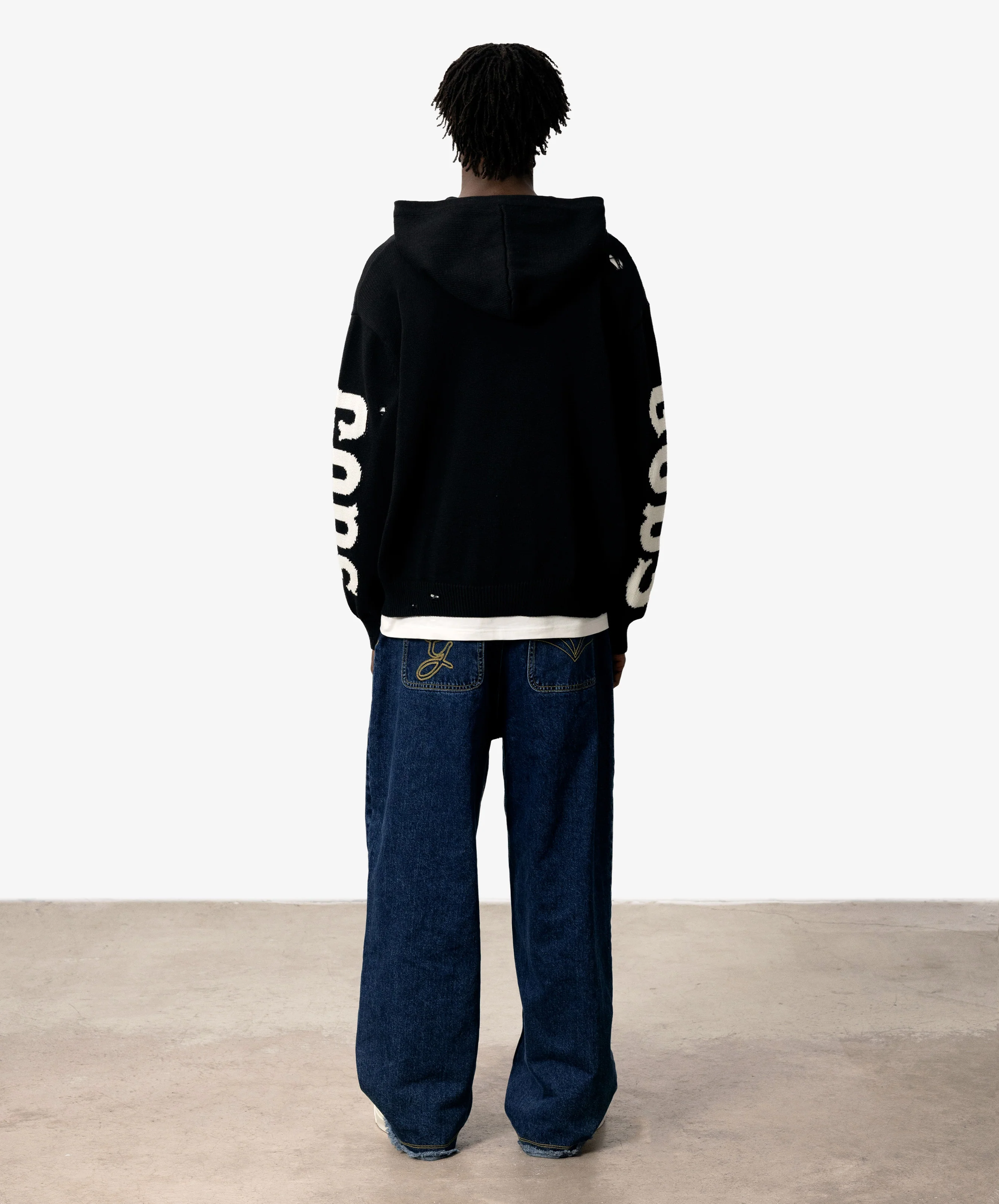 G Knitted Zipper Black - Image 7
