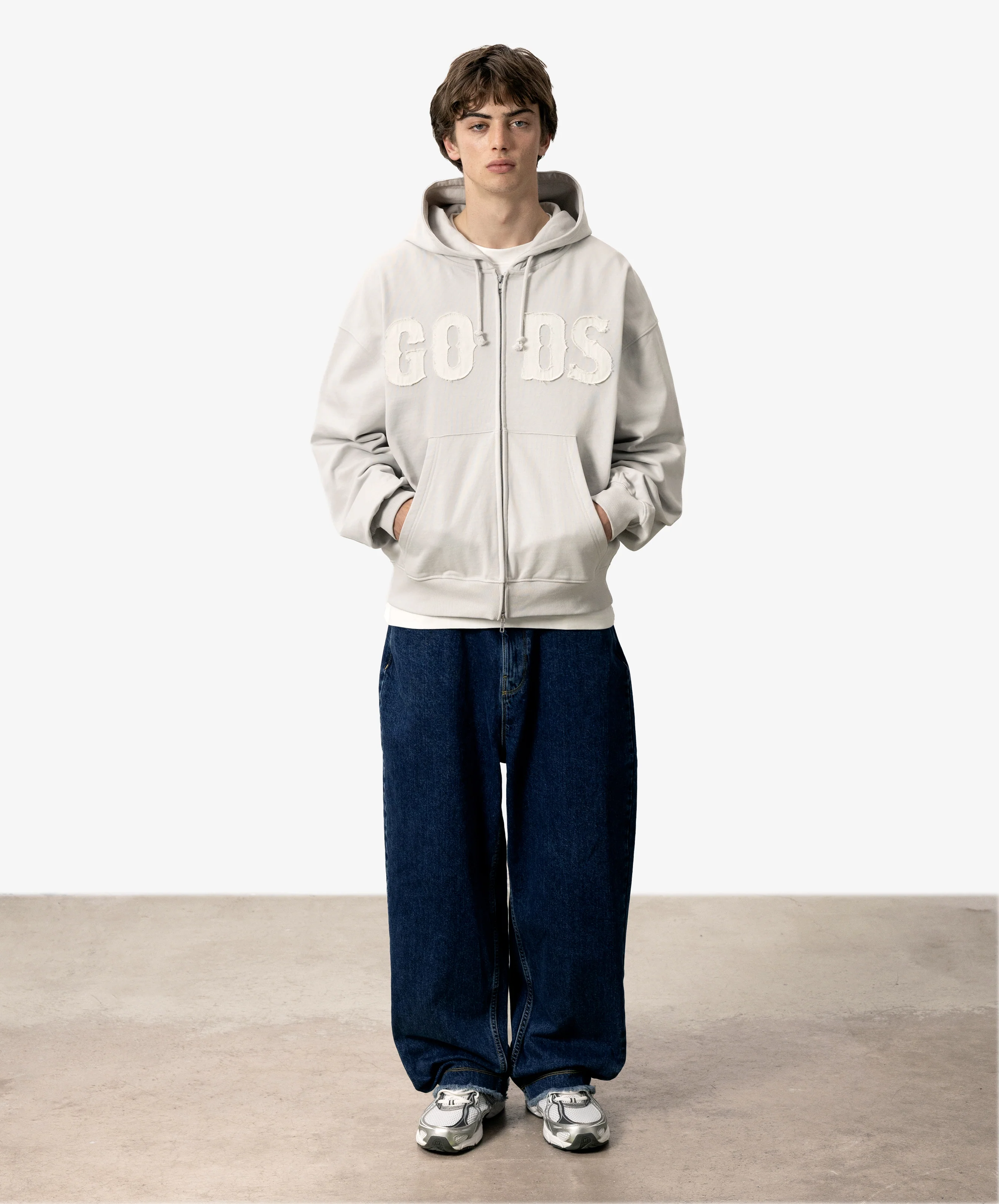 Gods Zipper Light Grey - Image 5