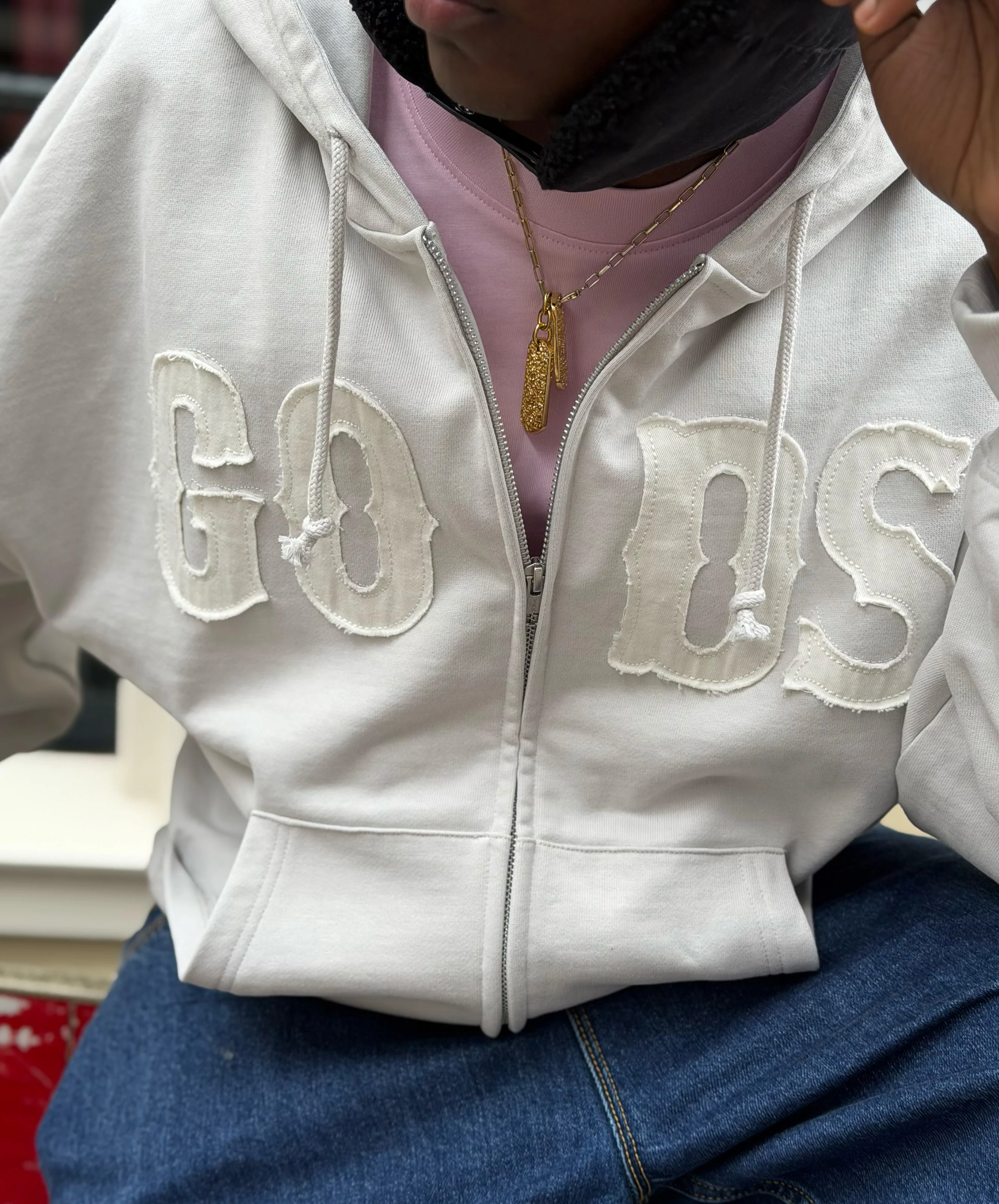Gods Zipper Light Grey - Image 8