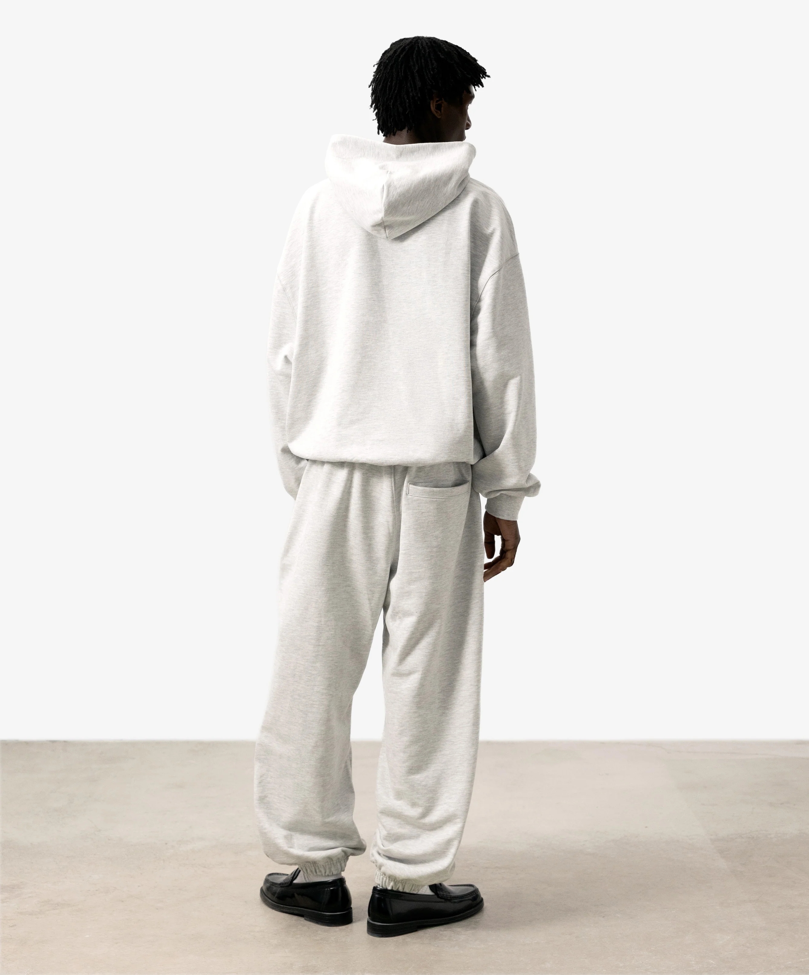 Godsbrand Cropped Hoodie Grey Melange - Image 3
