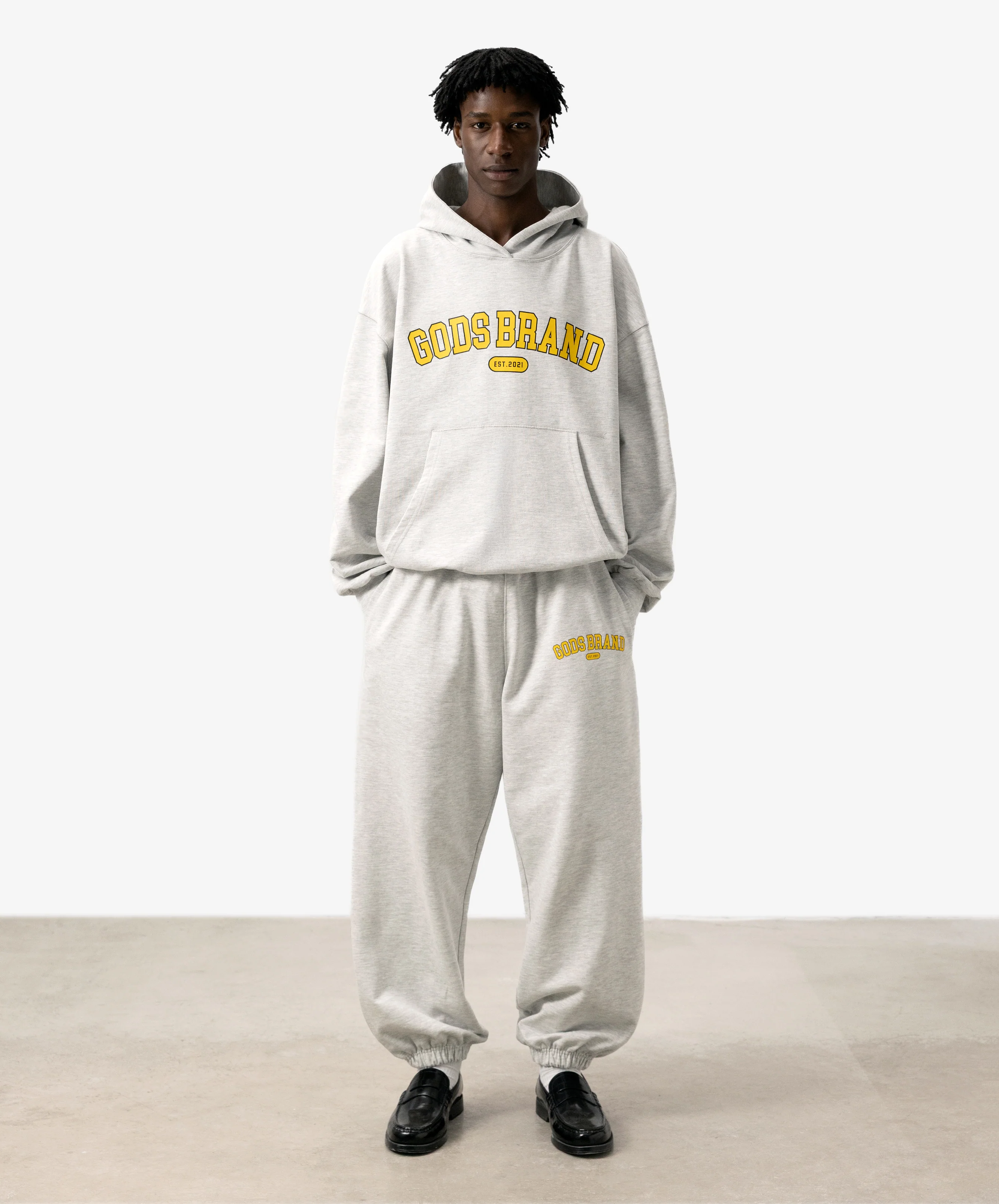 Godsbrand Cropped Hoodie Grey Melange - Image 5