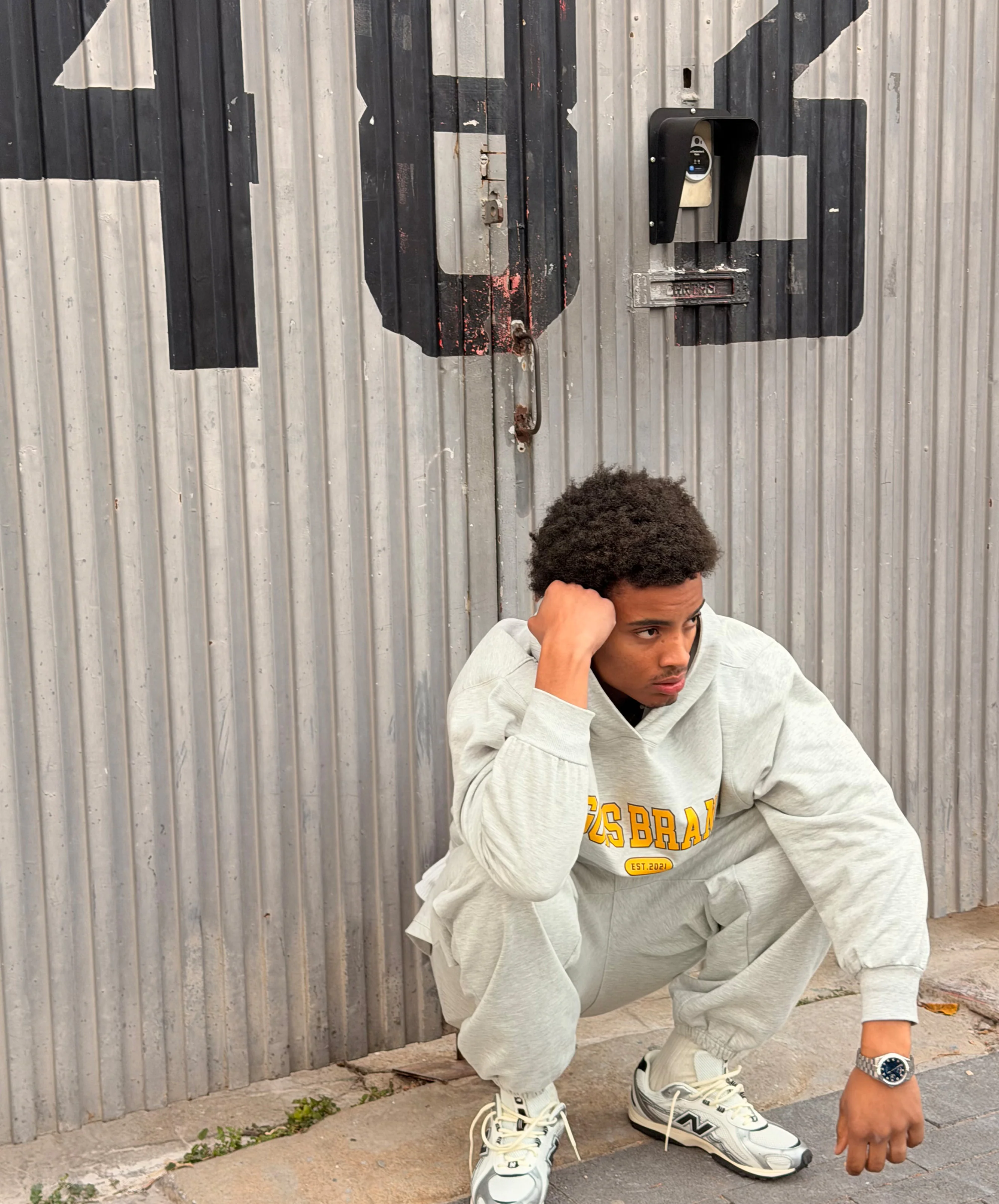 Godsbrand Joggers Grey Melange - Image 8