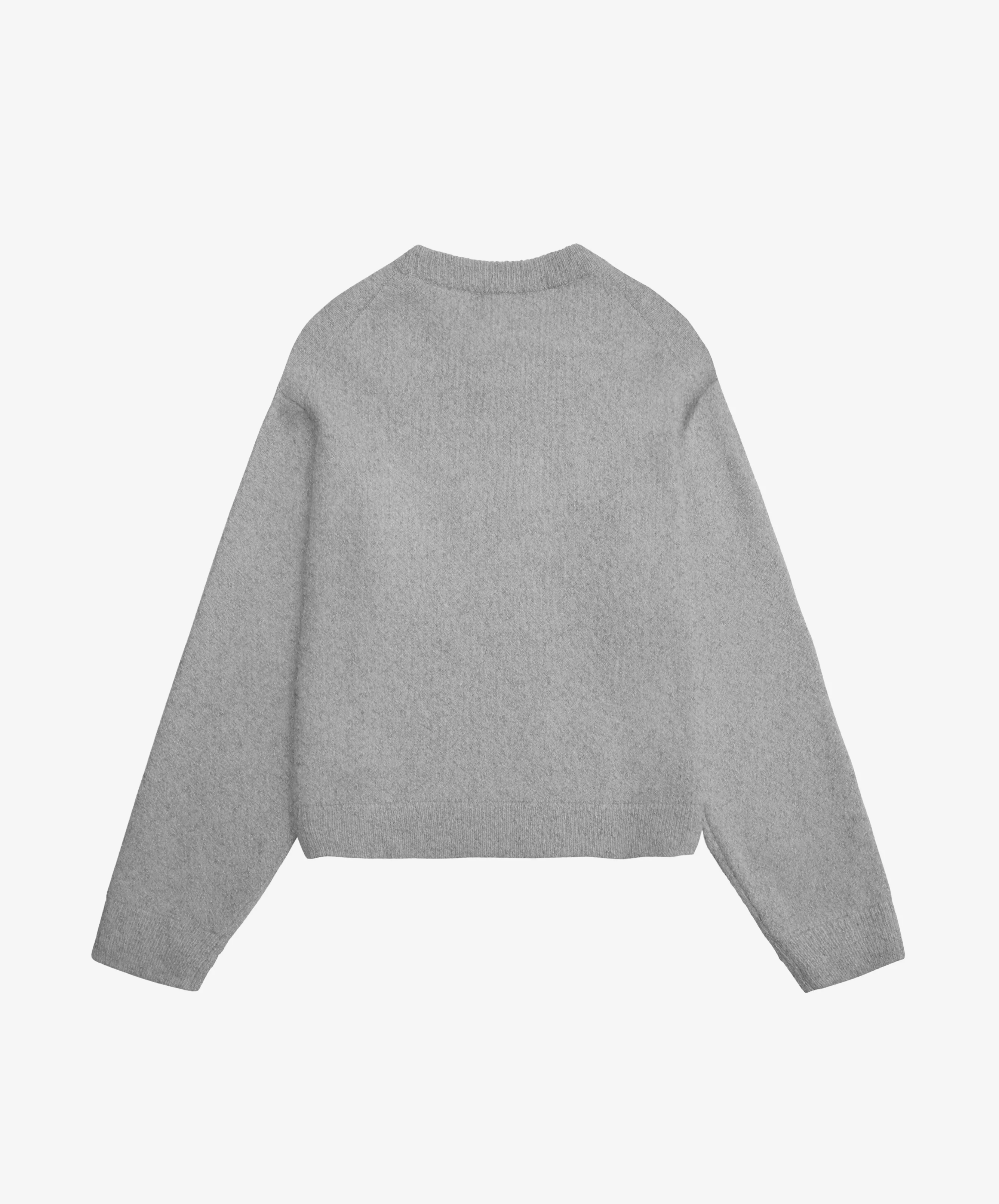 G'S Knitted Sweater Light Grey - Image 4