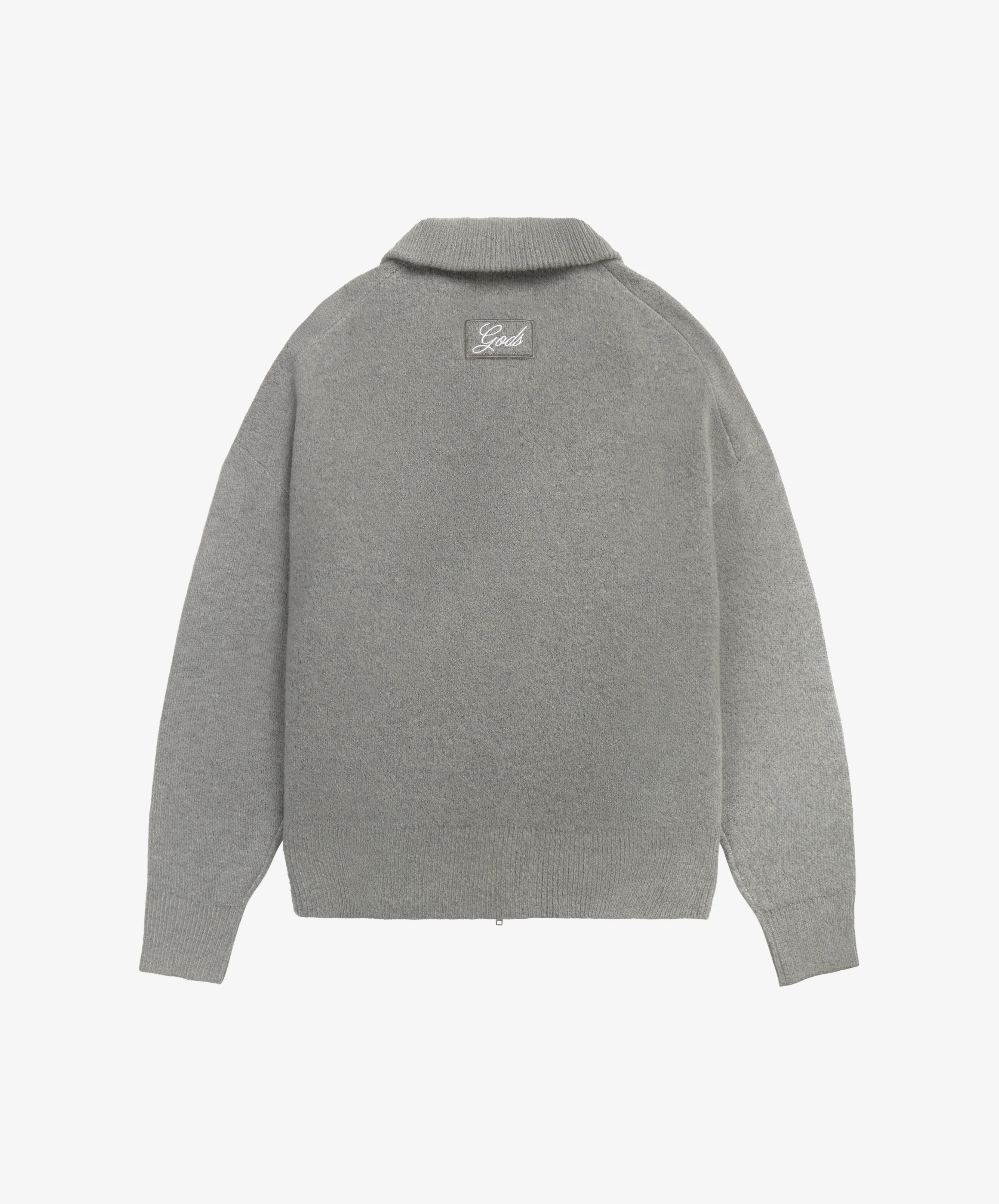 G'S Knitted Zipper Light Grey - Image 4