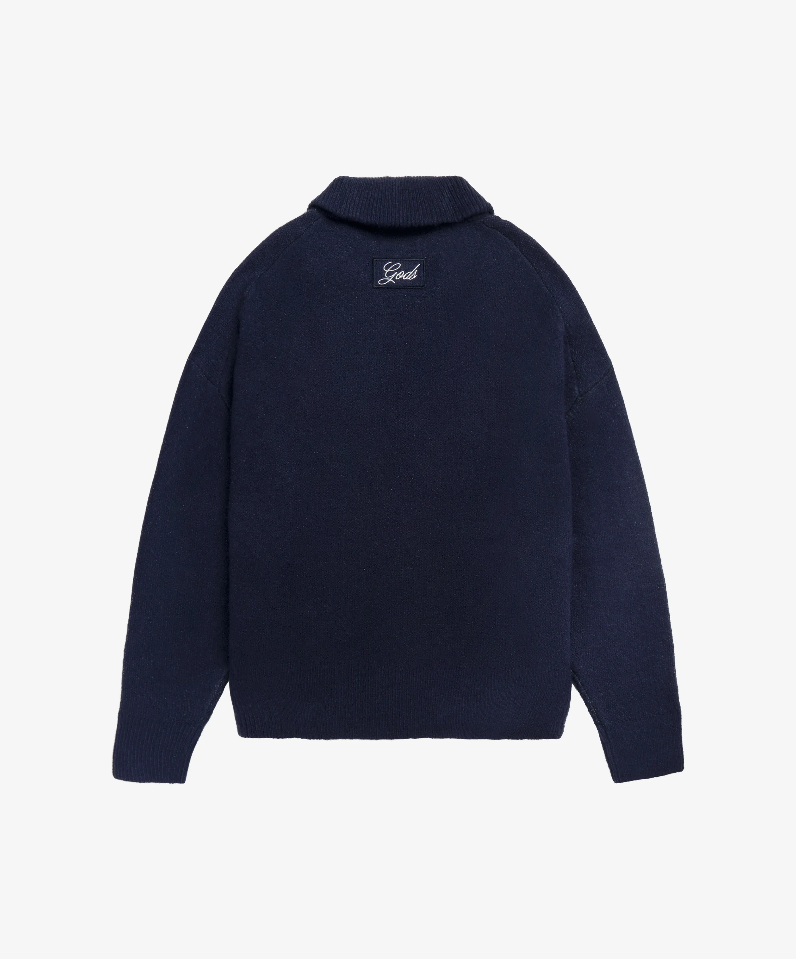 G'S Knitted Zipper Navy - Image 3