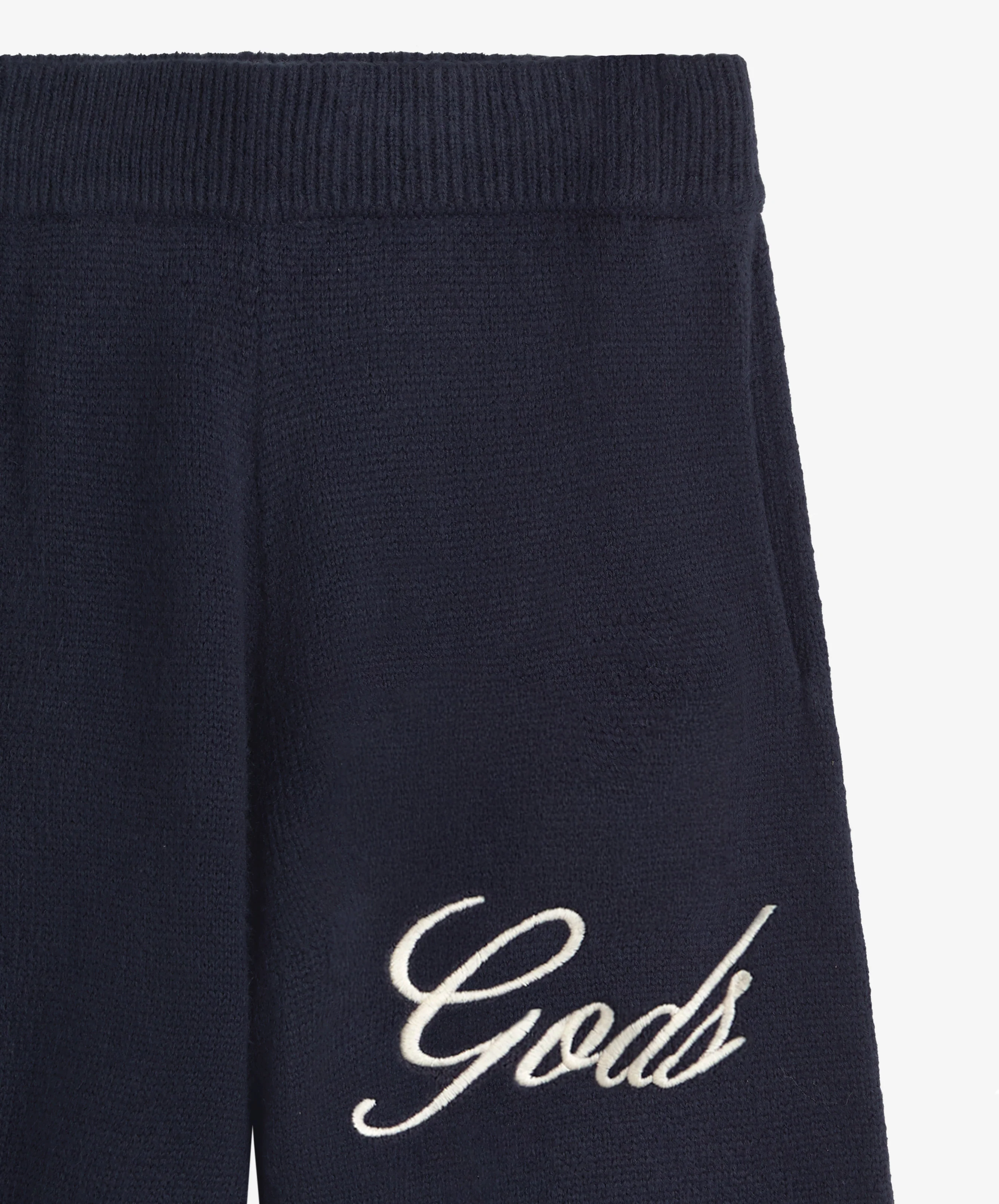 Handwritten Knitted Joggers Navy - Image 7