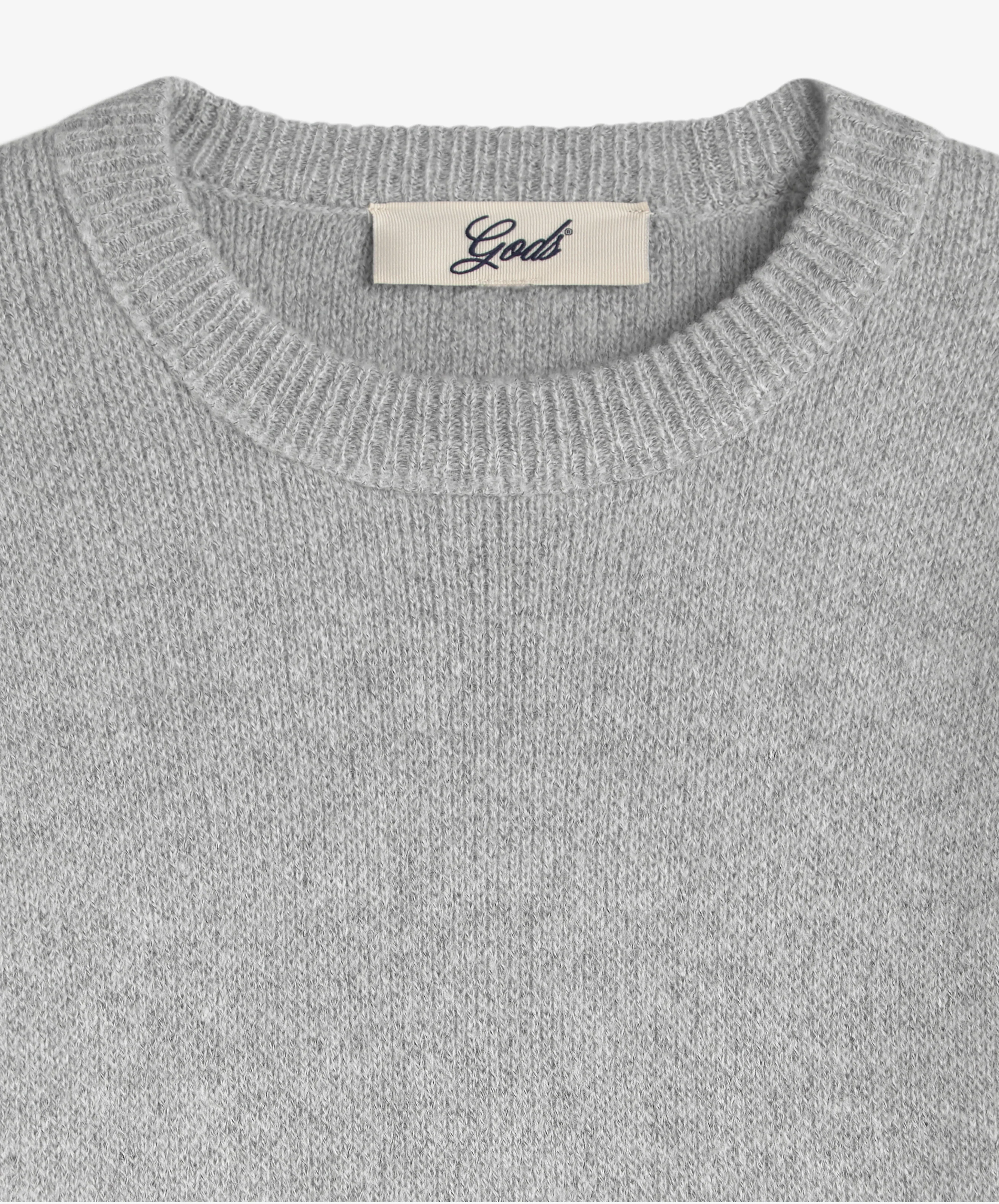 Handwritten Knitted Sweater Light Grey - Image 10