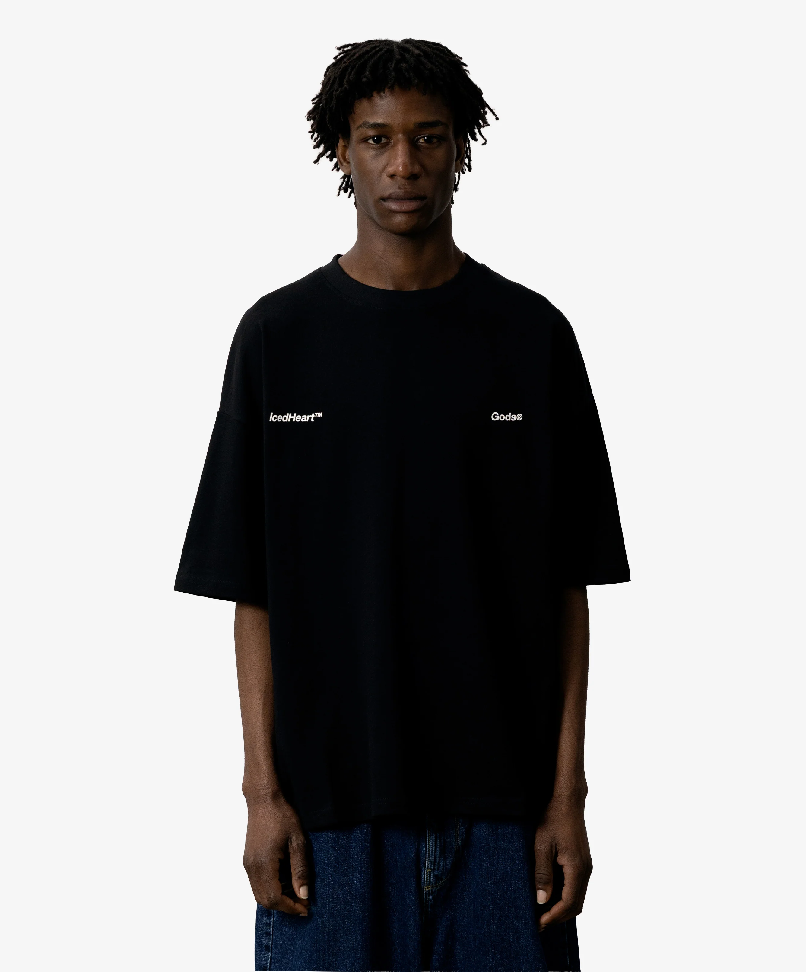 Iced Heart Tee Black - Image 3