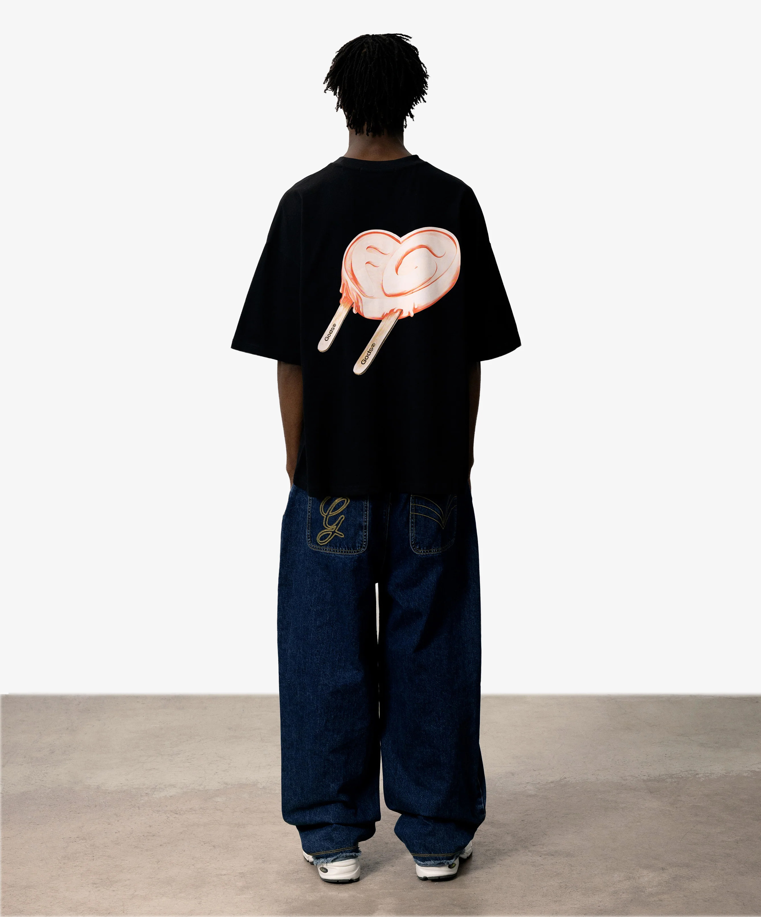 Iced Heart Tee Black - Image 5