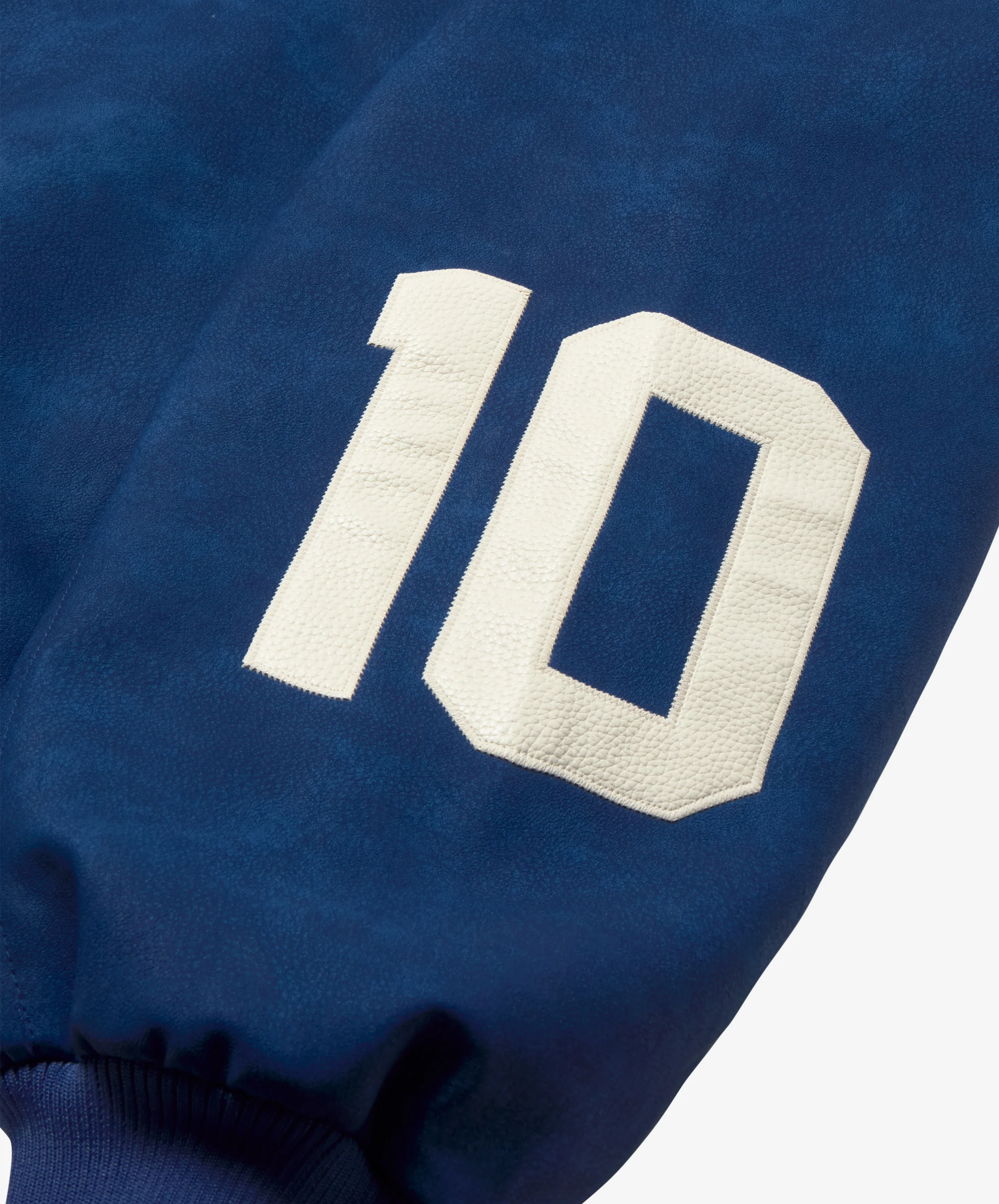 Vegan Leather Jacket Blue - Image 10