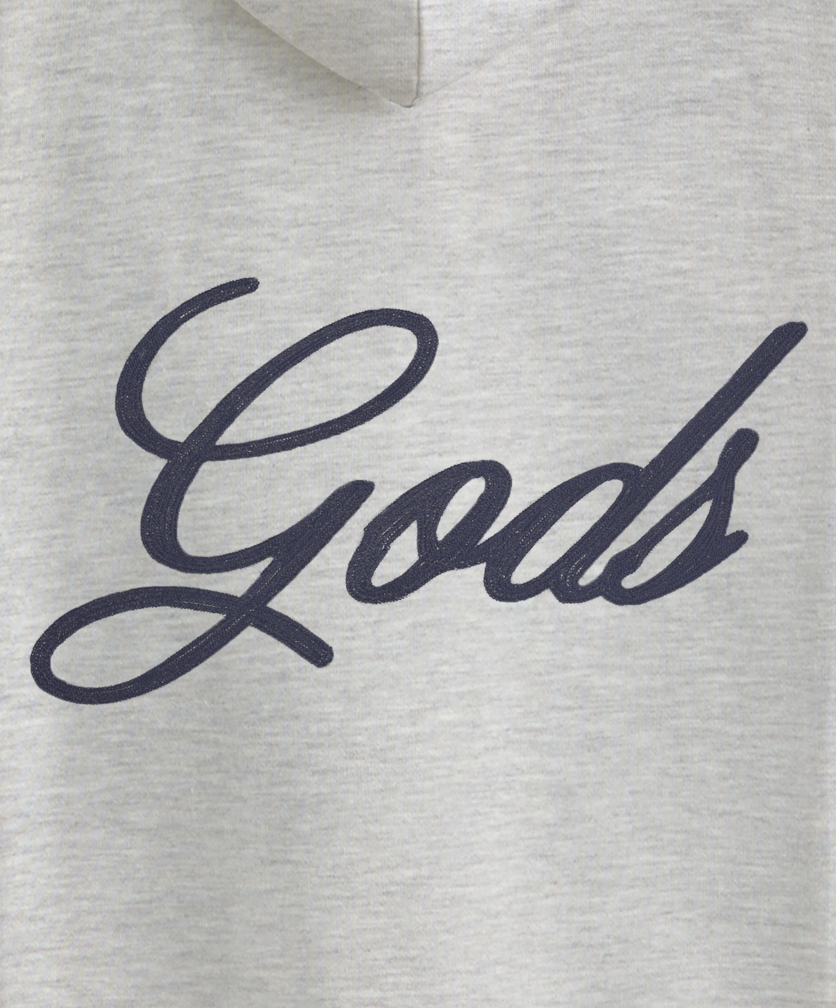 Love Script Hoodie Light Grey - Image 5