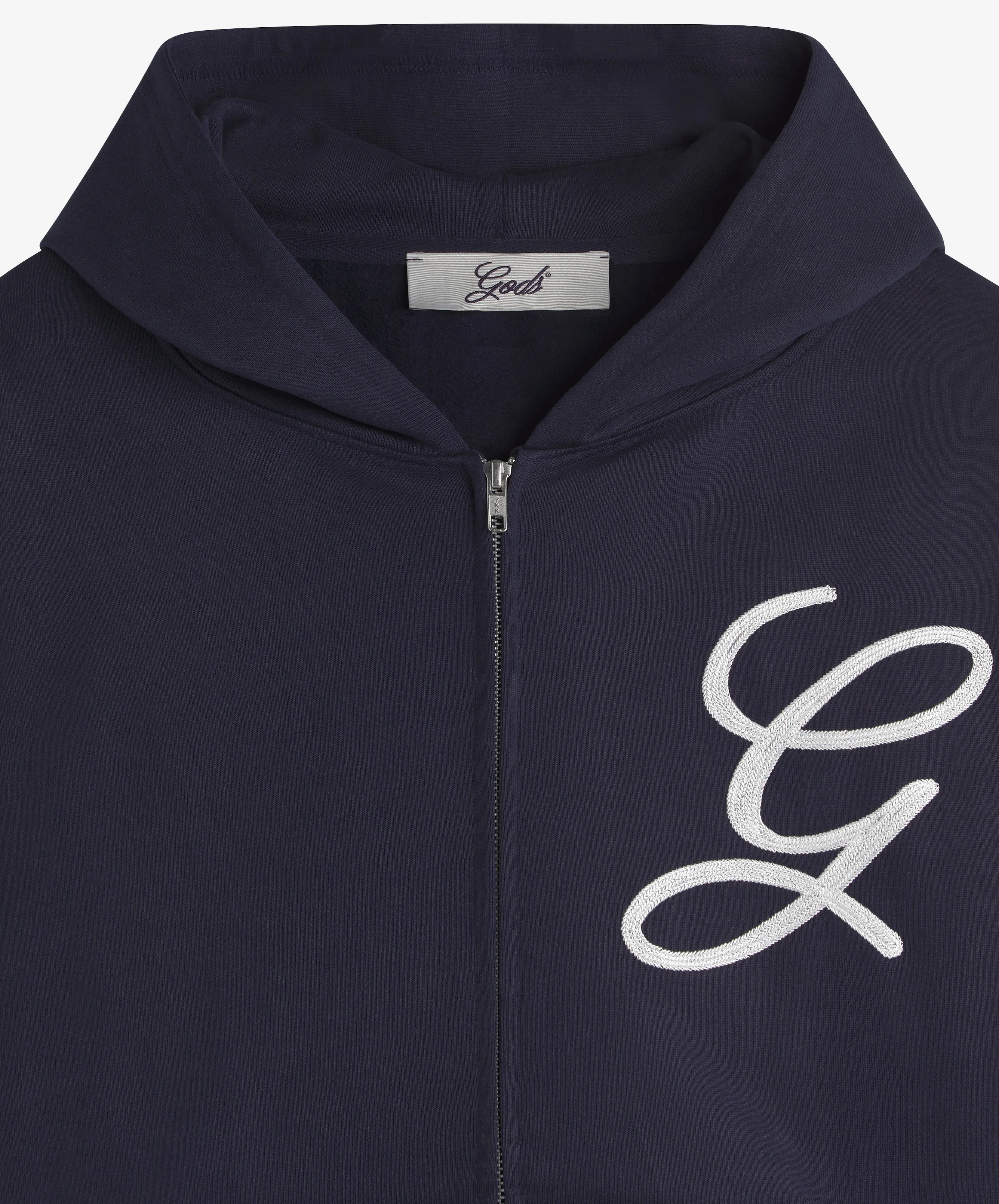 Love Script Zipper Navy - Image 5