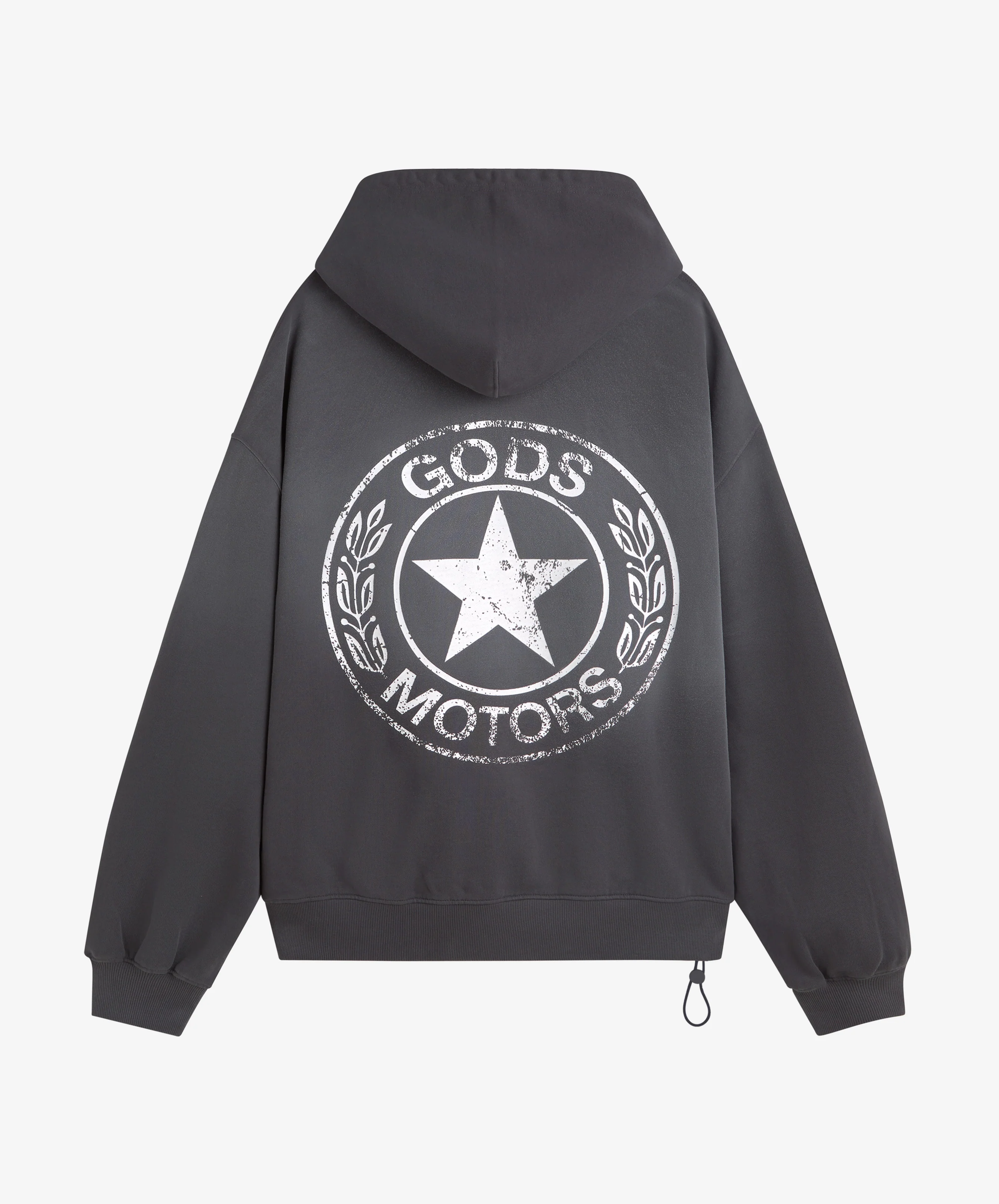 Motor Cropped Hoodie Black - Image 3
