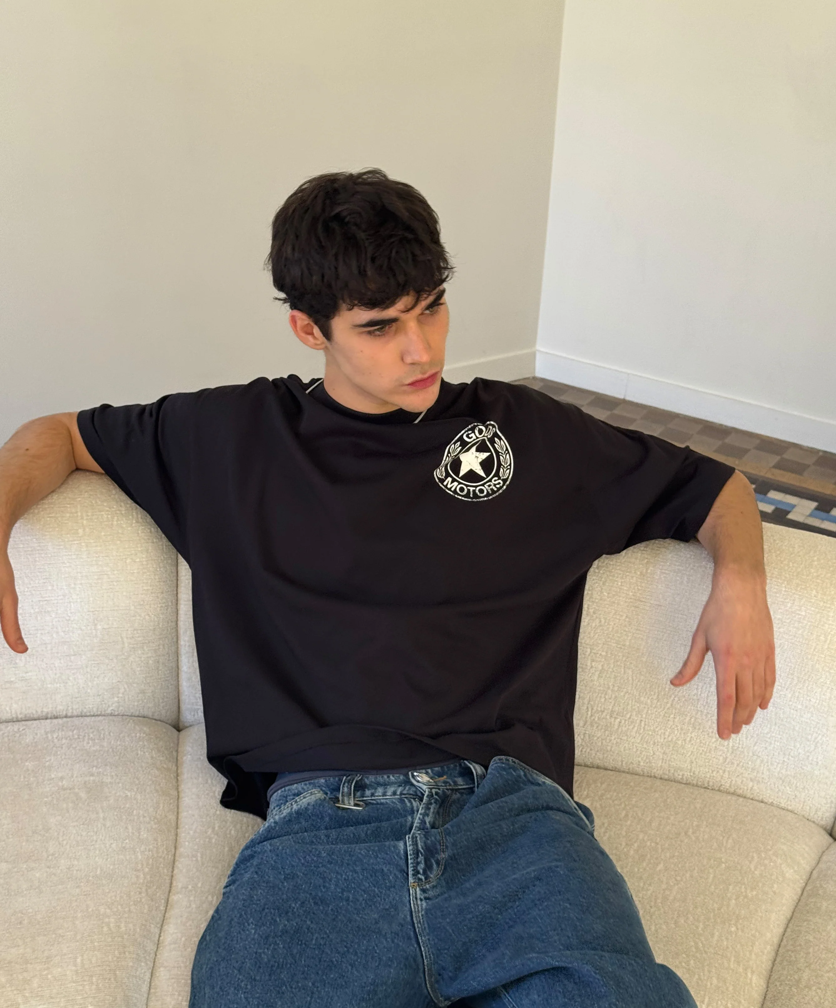 Motor Boxy Tee Black - Image 10
