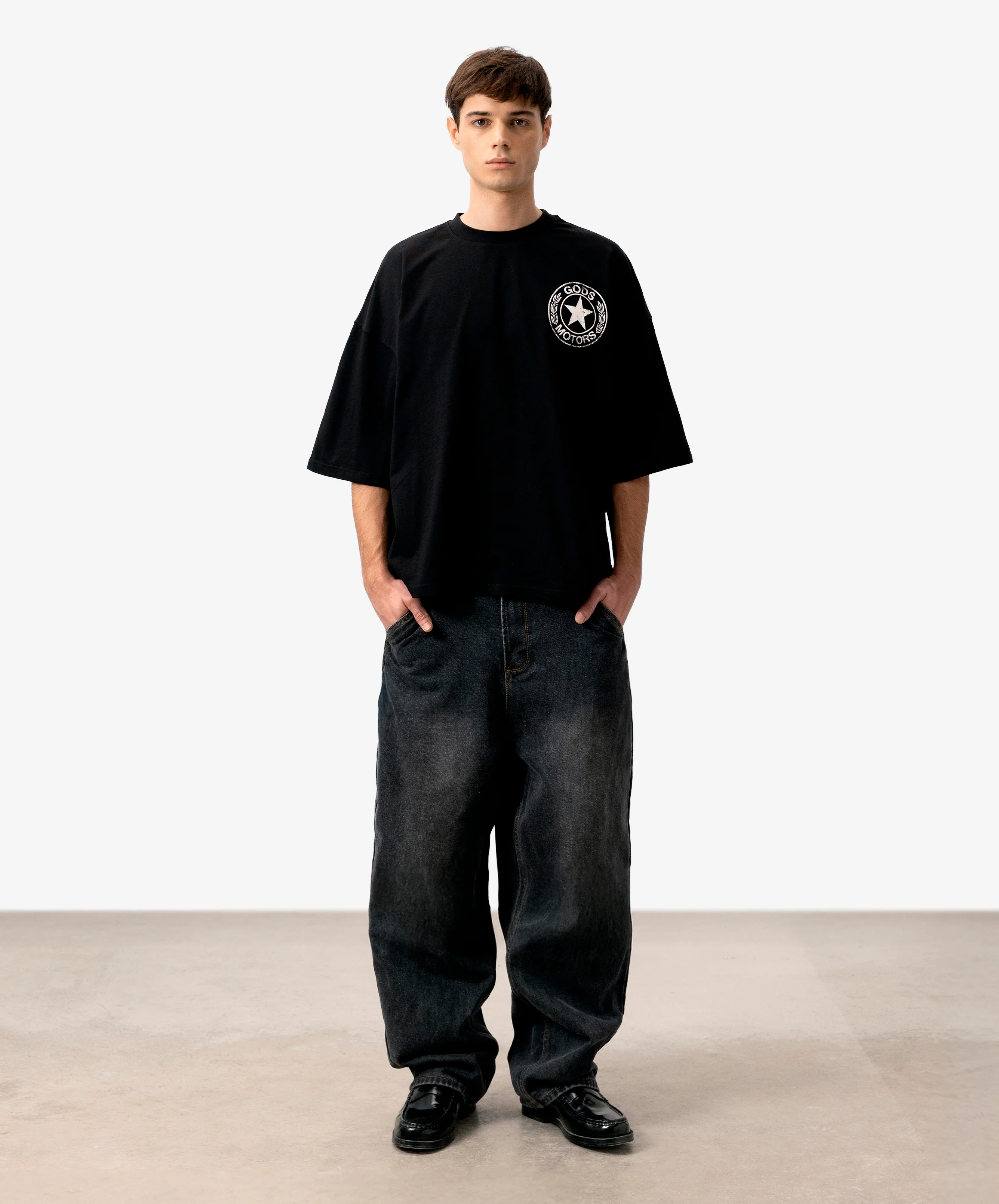 Motor Boxy Tee Black - Image 5
