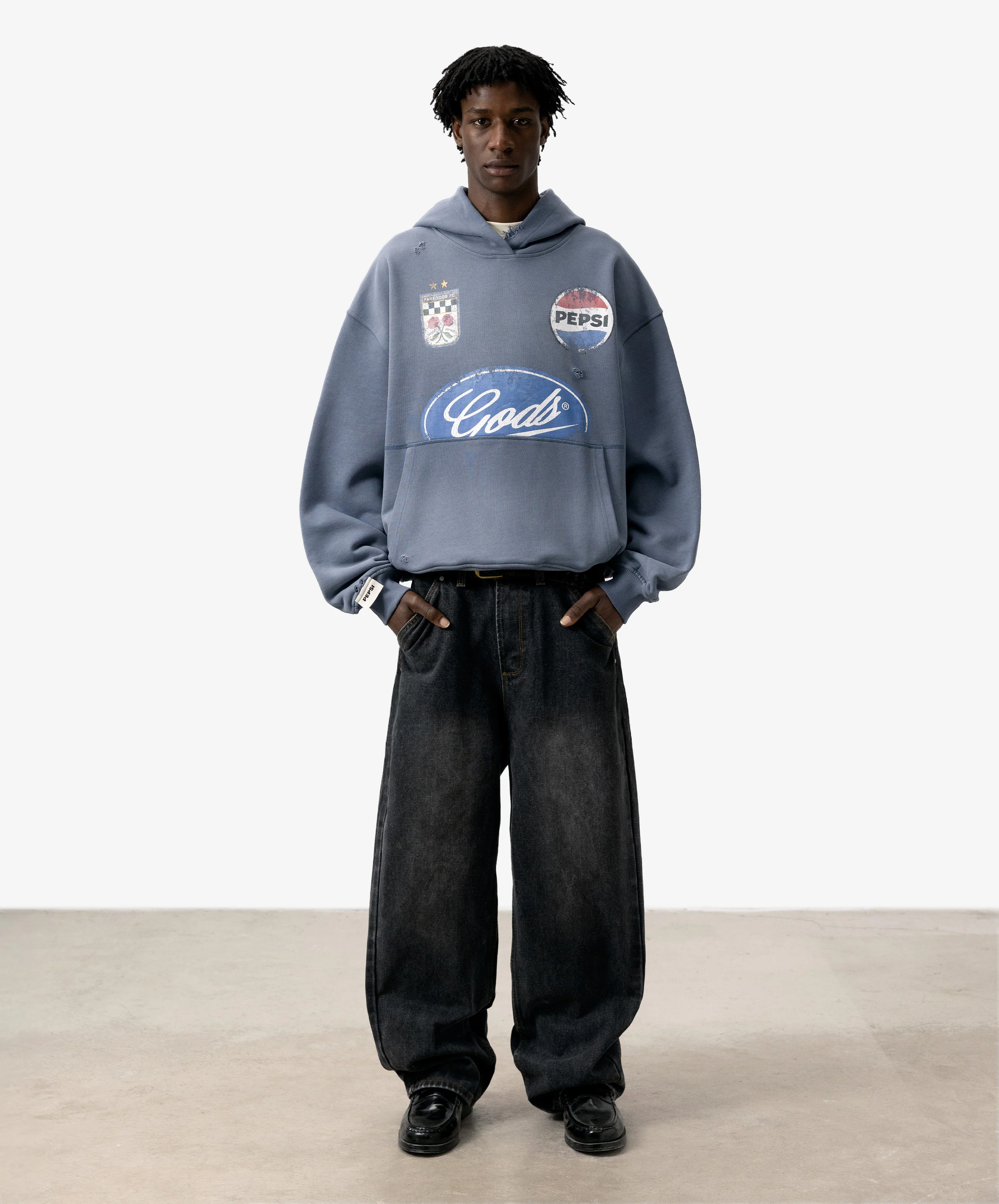 Pitstop Cropped Hoodie Grey - Image 5