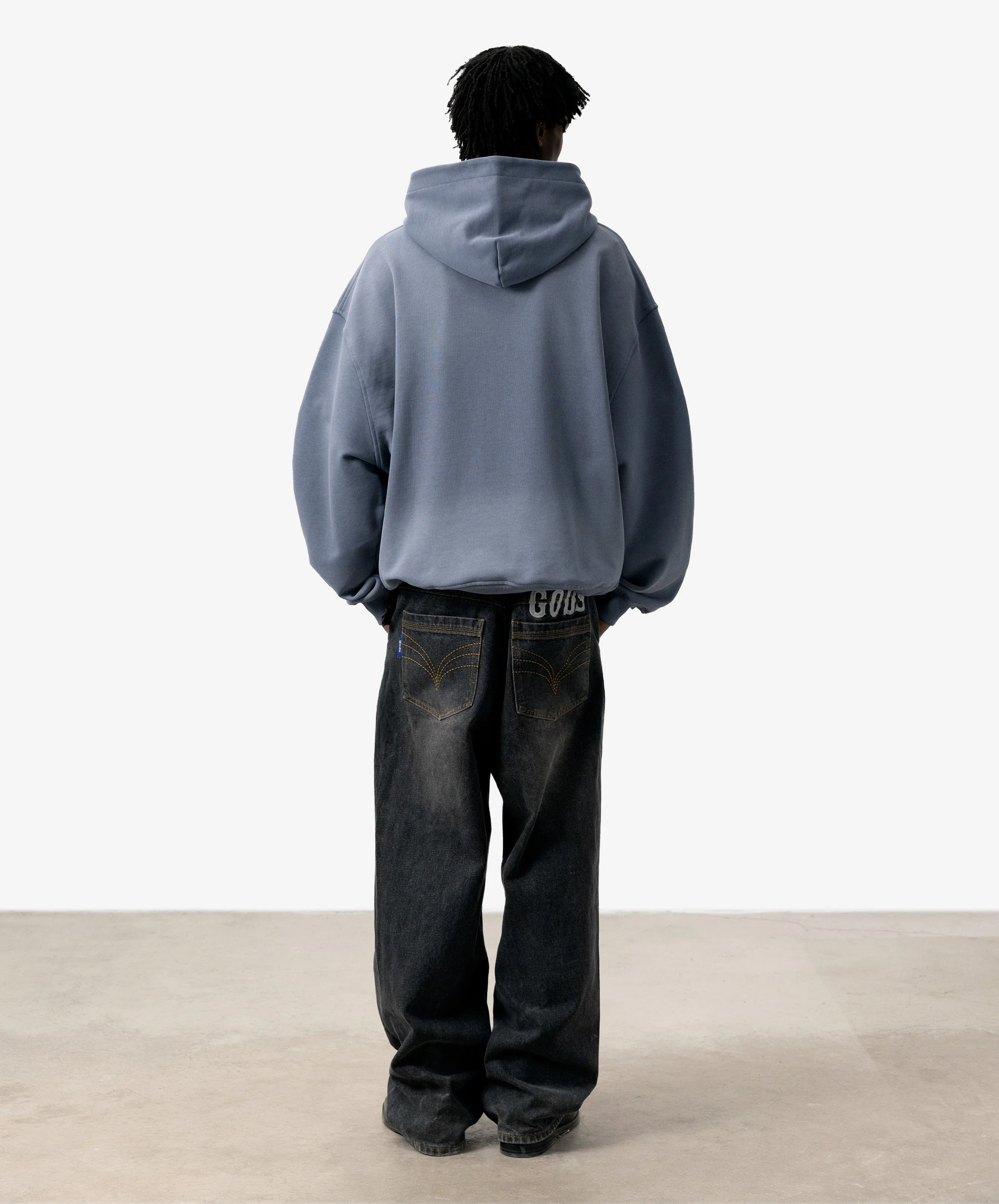 Pitstop Cropped Hoodie Grey - Image 7