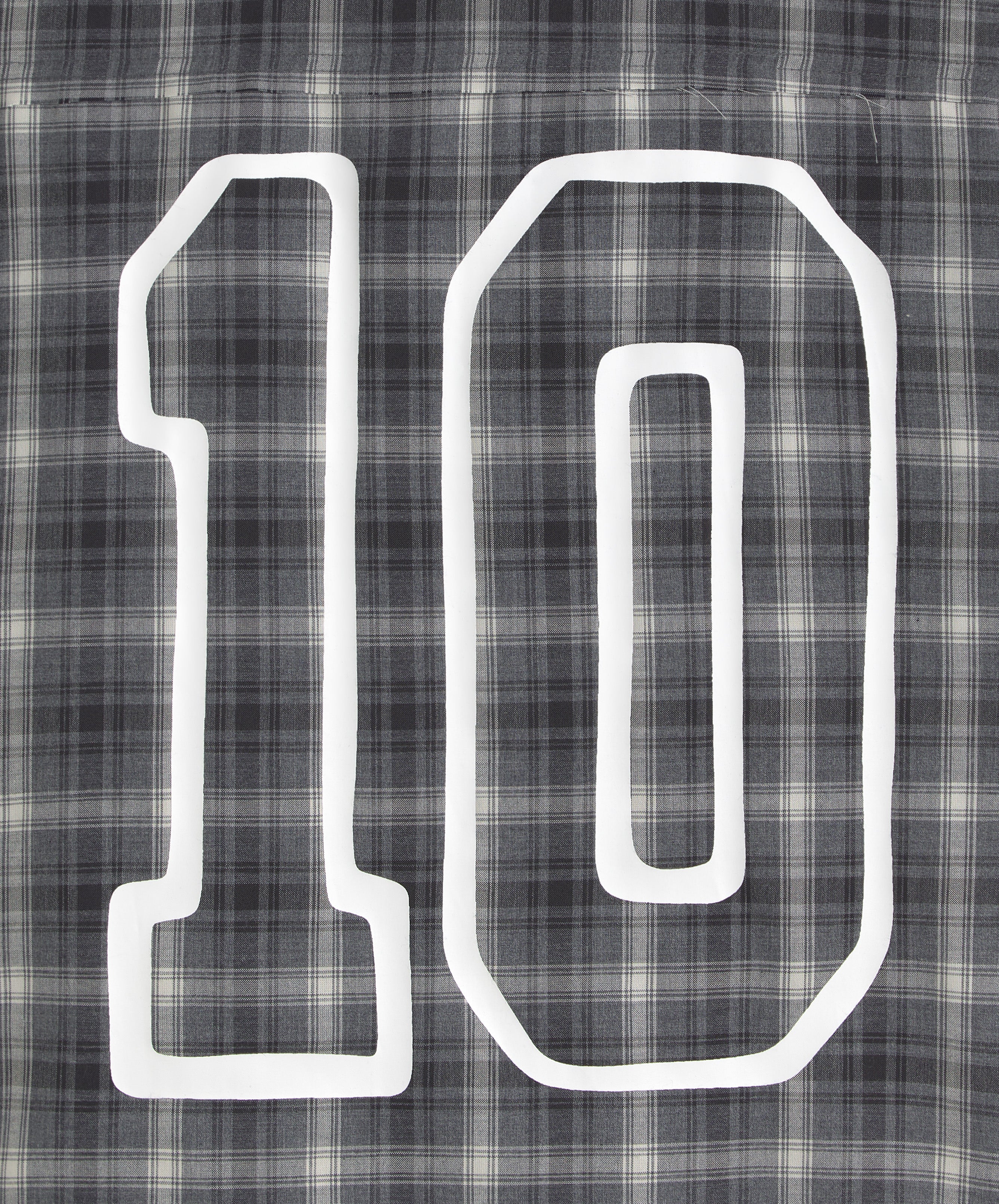 Plaid Layered Shirt Dark Grey - Image 5