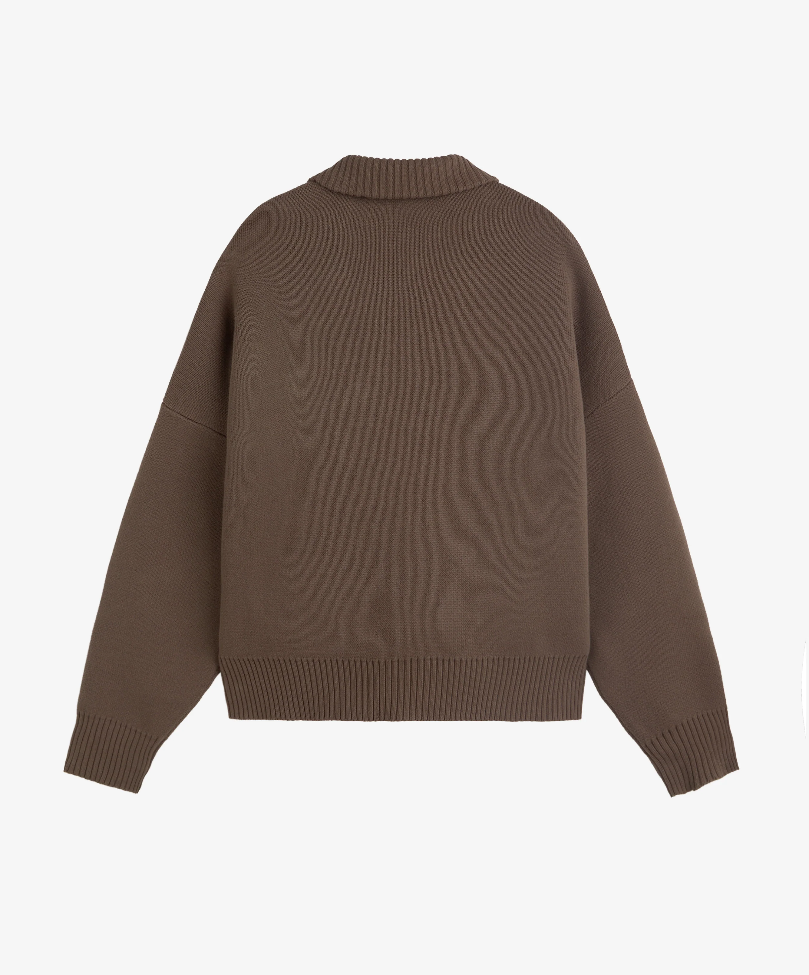 Racing Knitted Zipper Brown - Image 3
