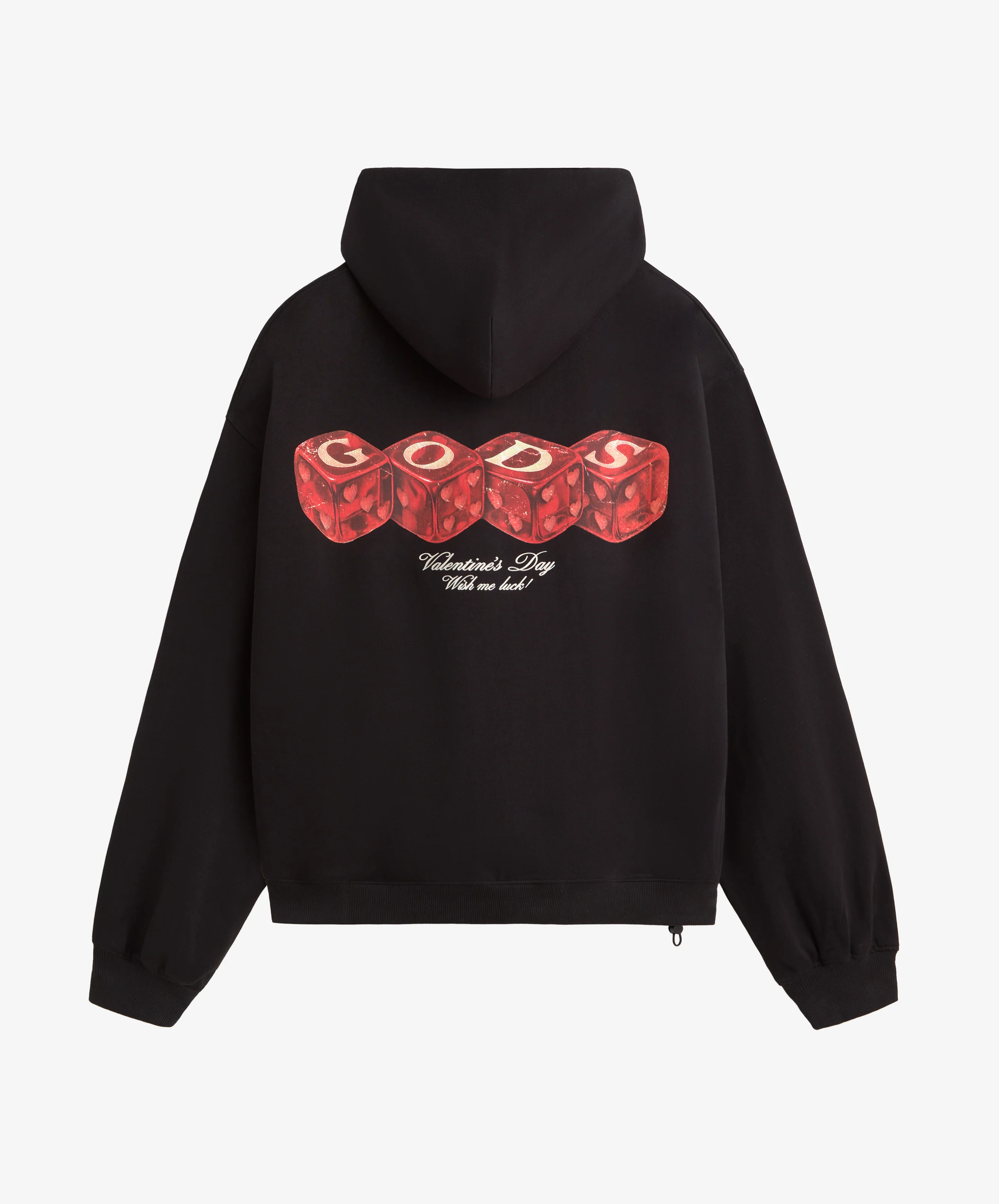Red Dice Hoodie Black - Image 2