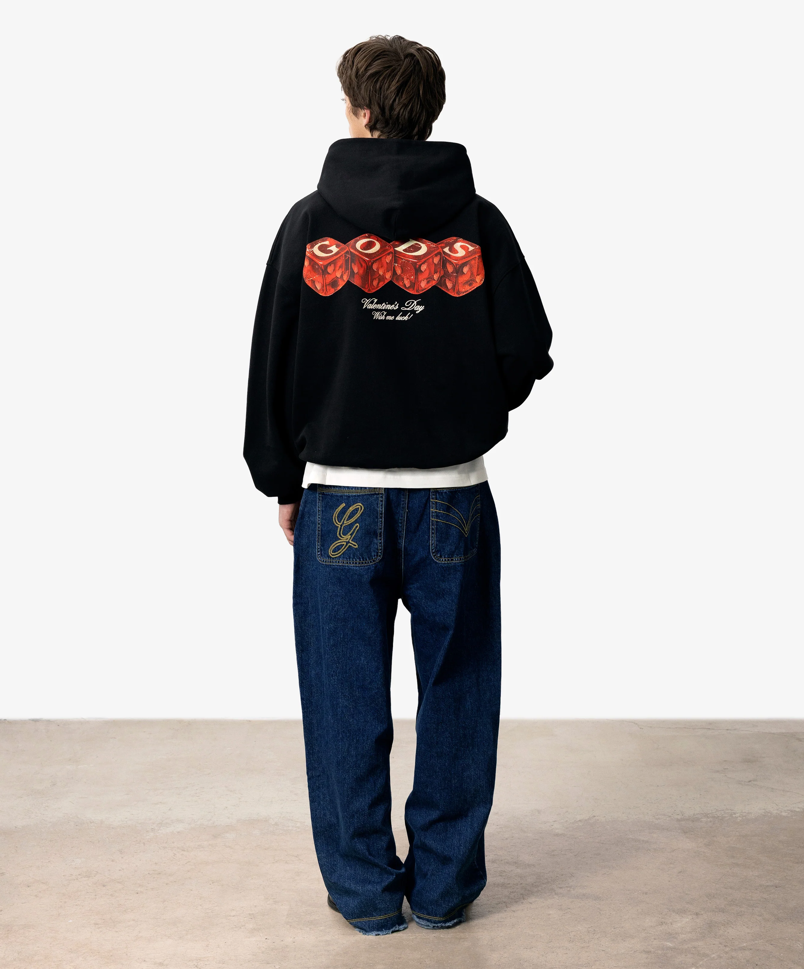Red Dice Hoodie Black - Image 5