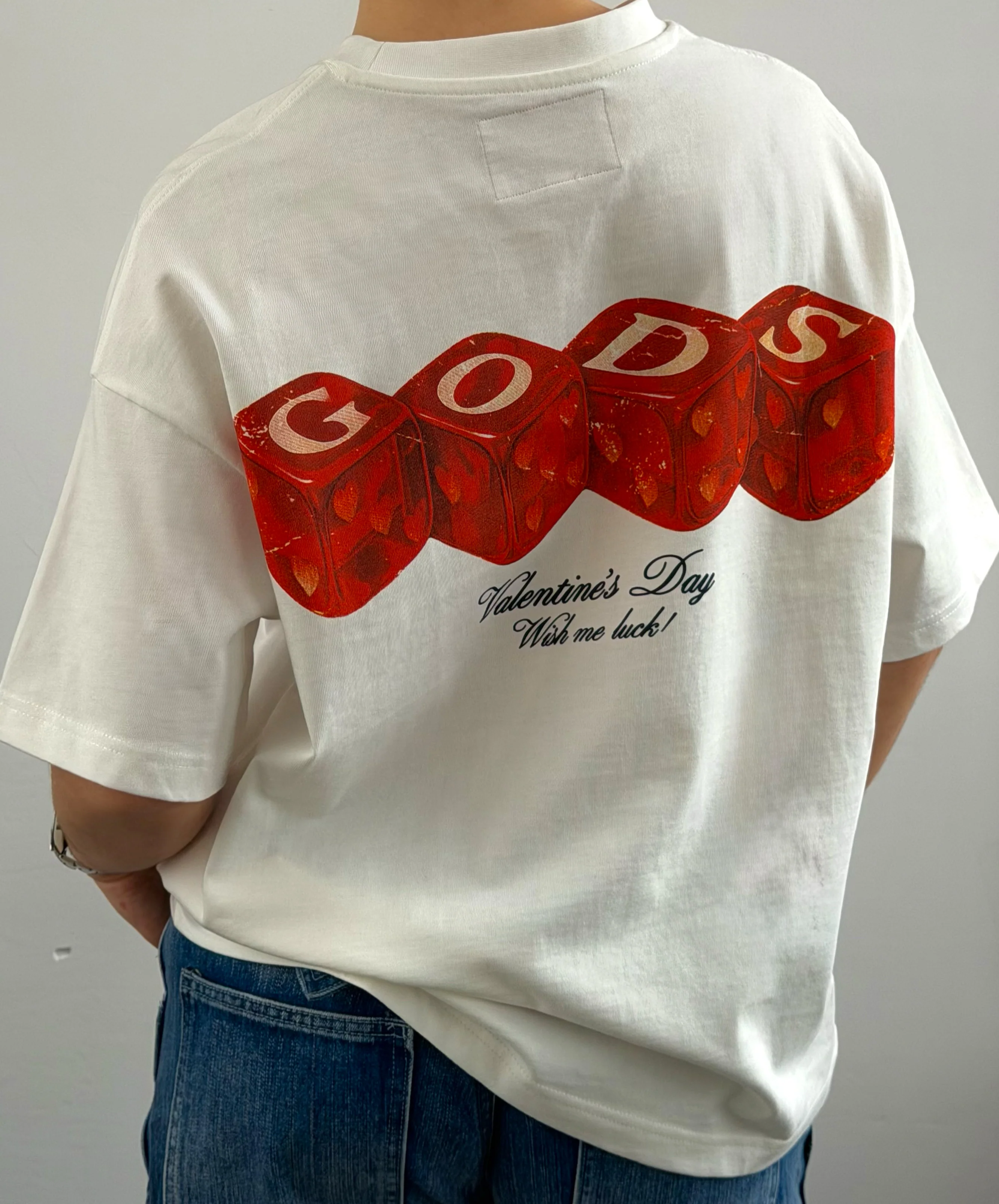 Red Dice Tee Cream - Image 2