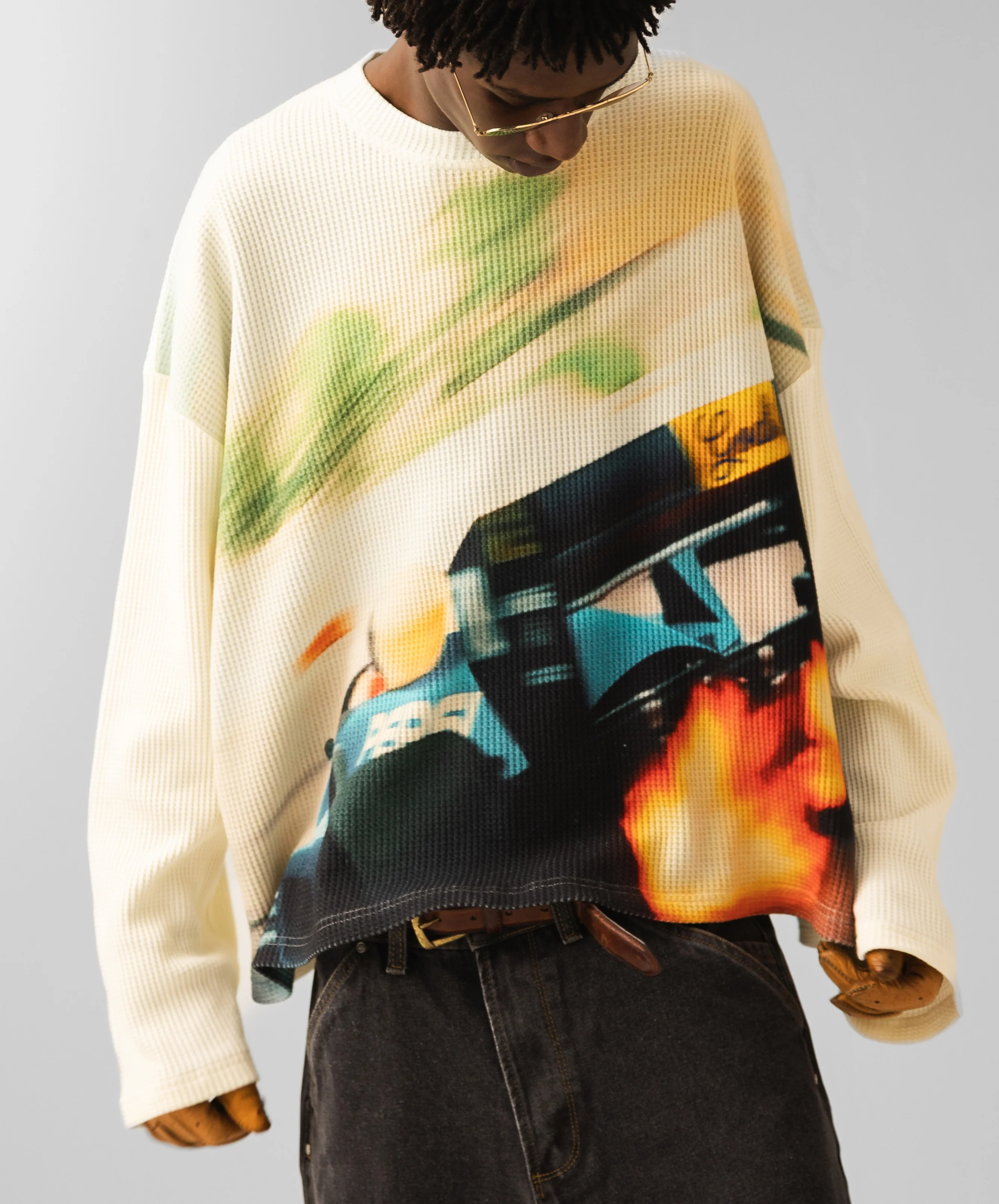 Retro Rally Longsleeve Waffle - Image 10