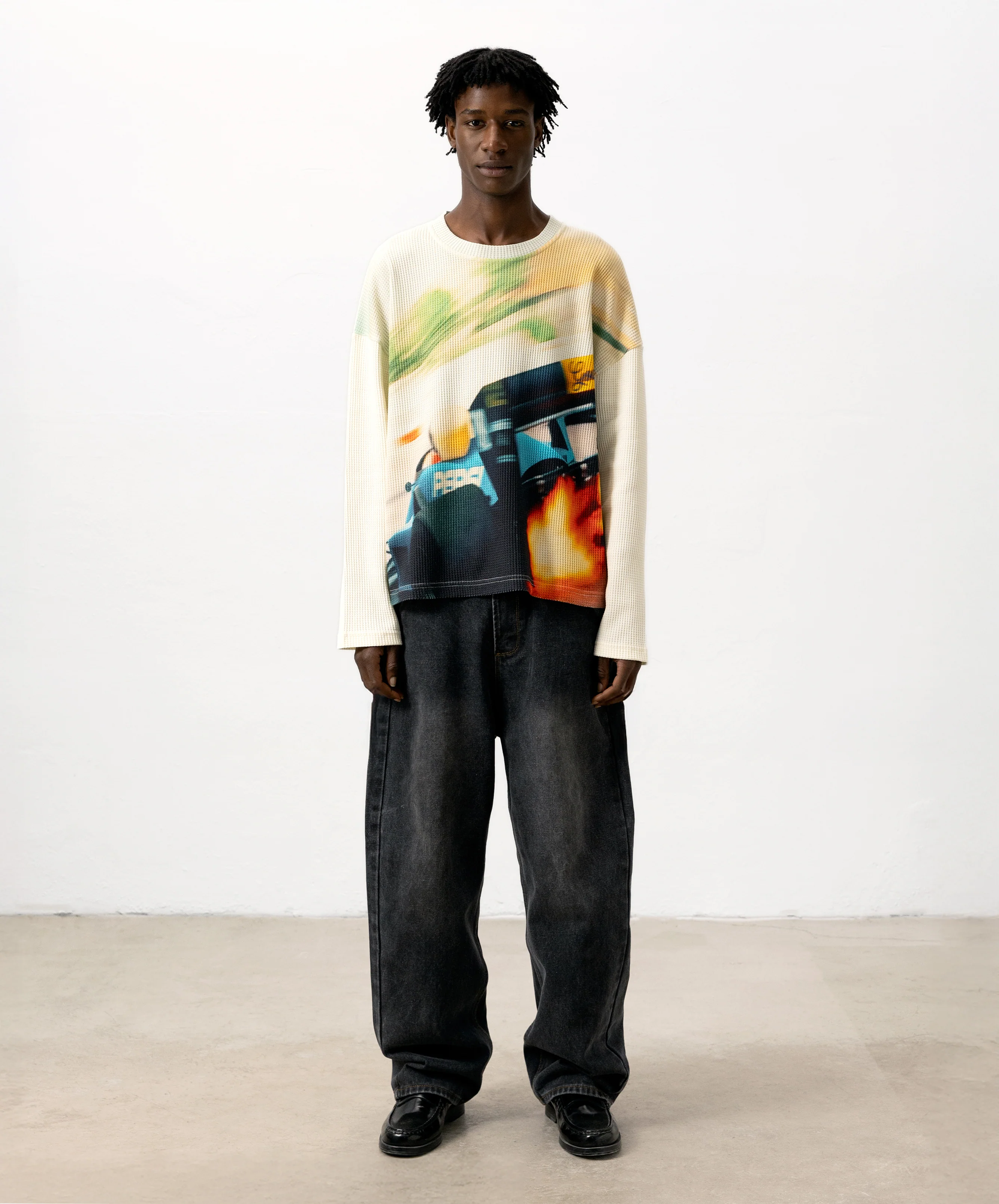 Retro Rally Longsleeve Waffle - Image 5
