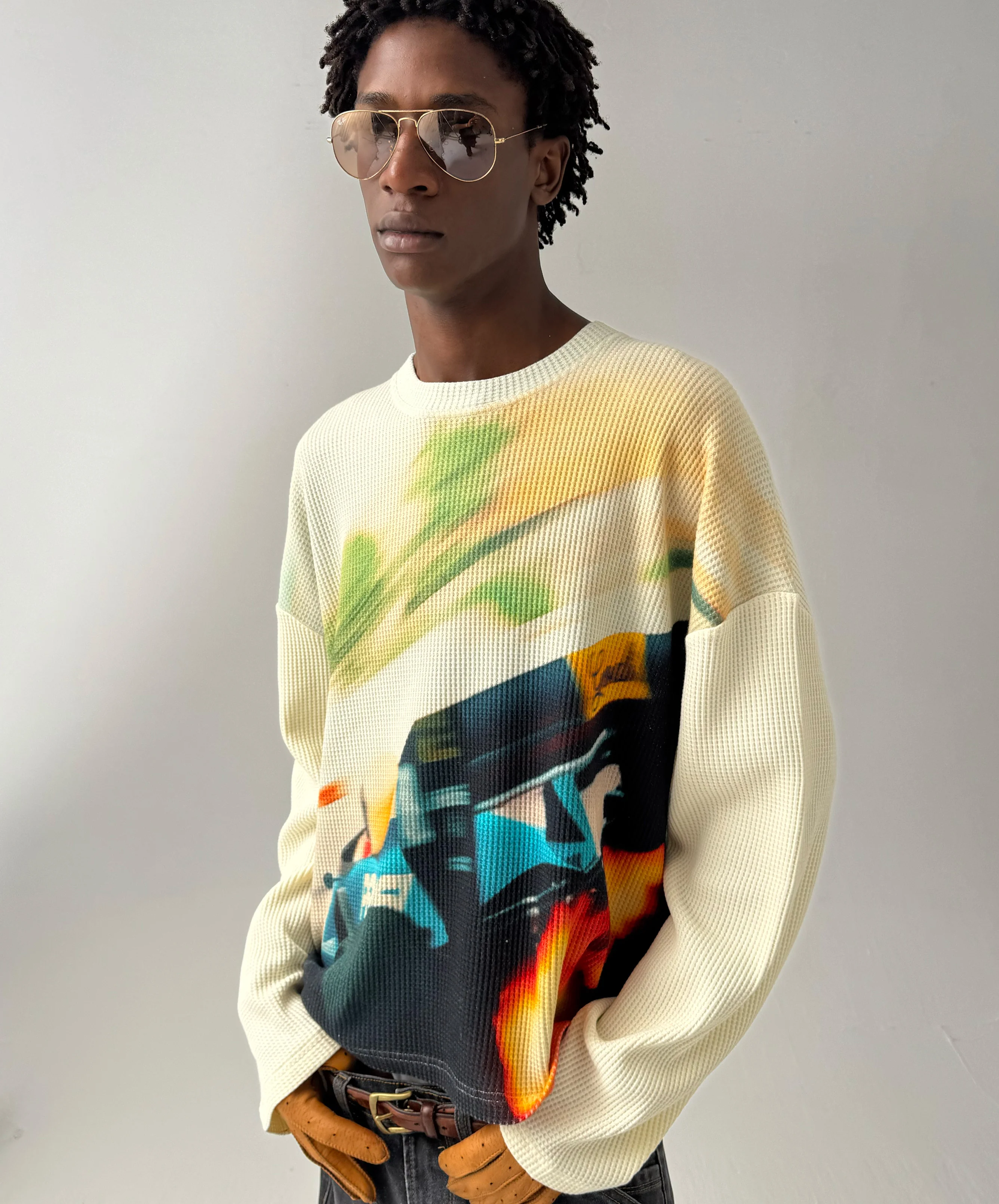 Retro Rally Longsleeve Waffle - Image 9