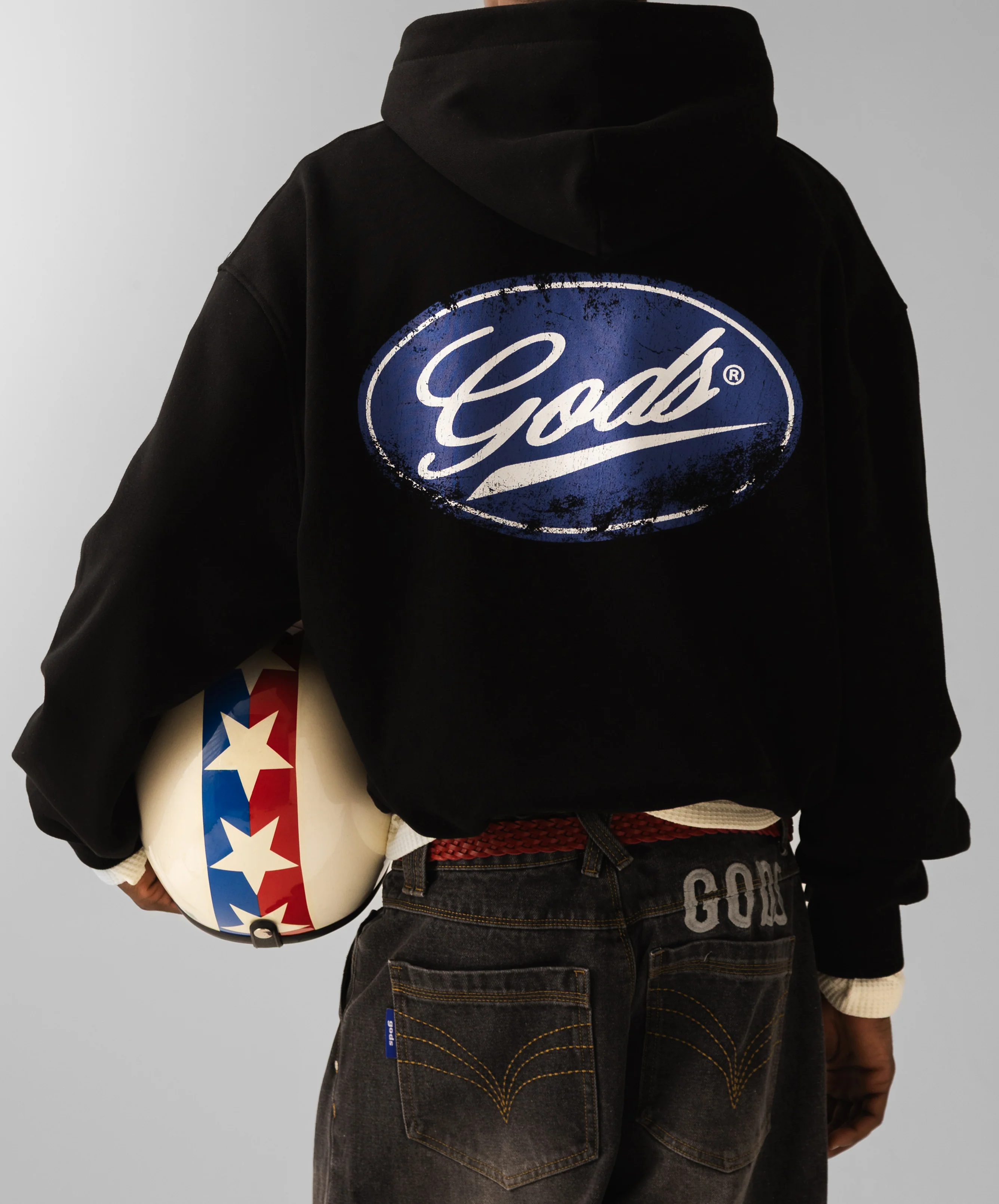 Spark Cropped Hoodie Black - Image 6