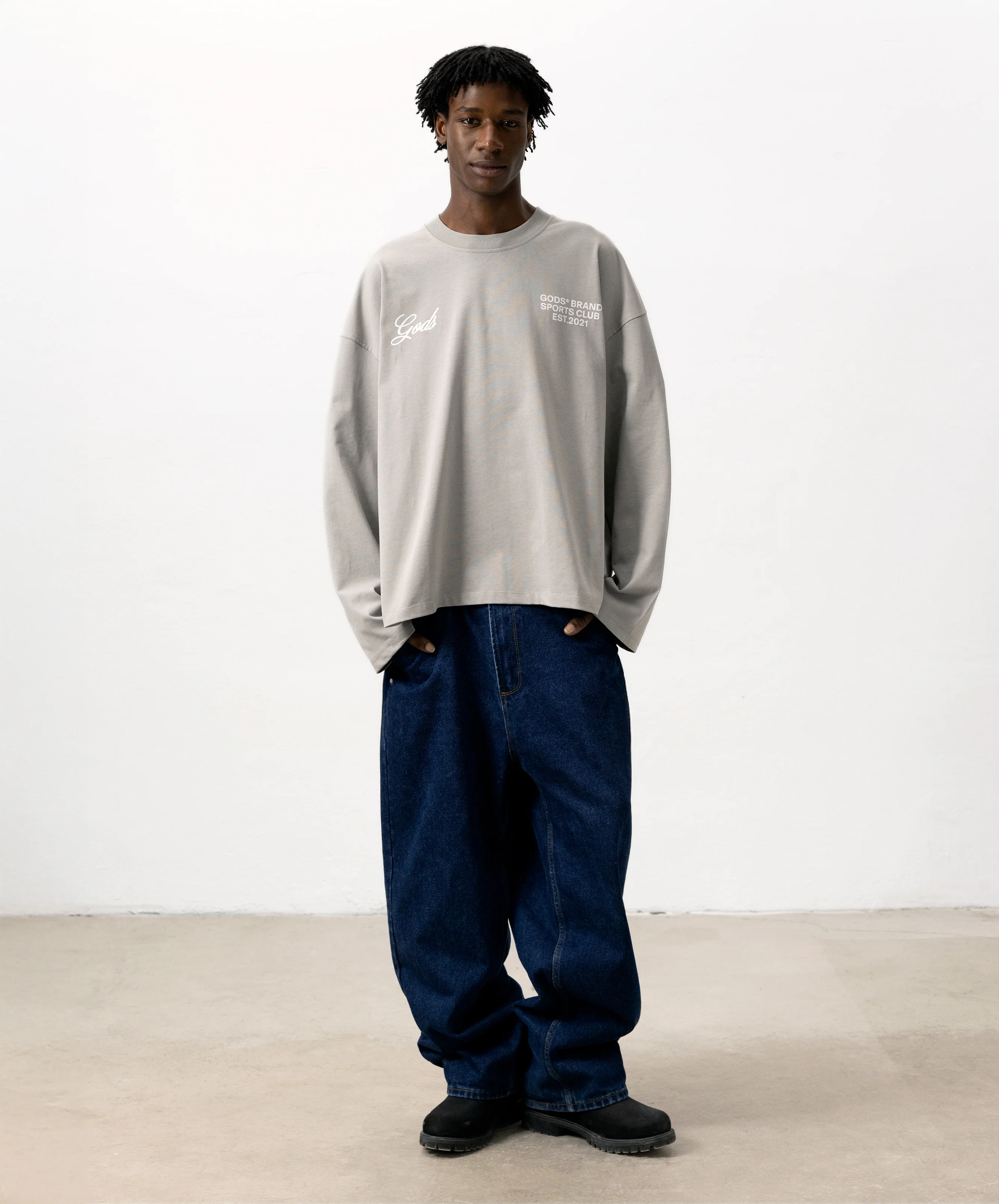 Sports Club Longsleeve Grey - Image 5