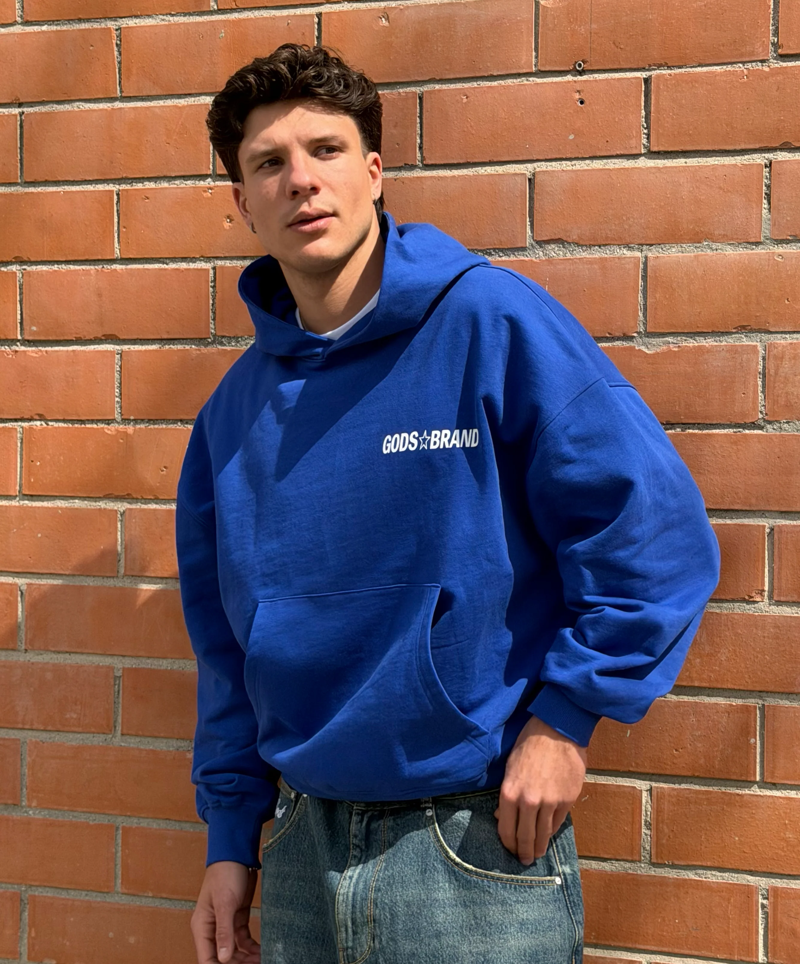 Sportscar Hoodie Blue - Image 4