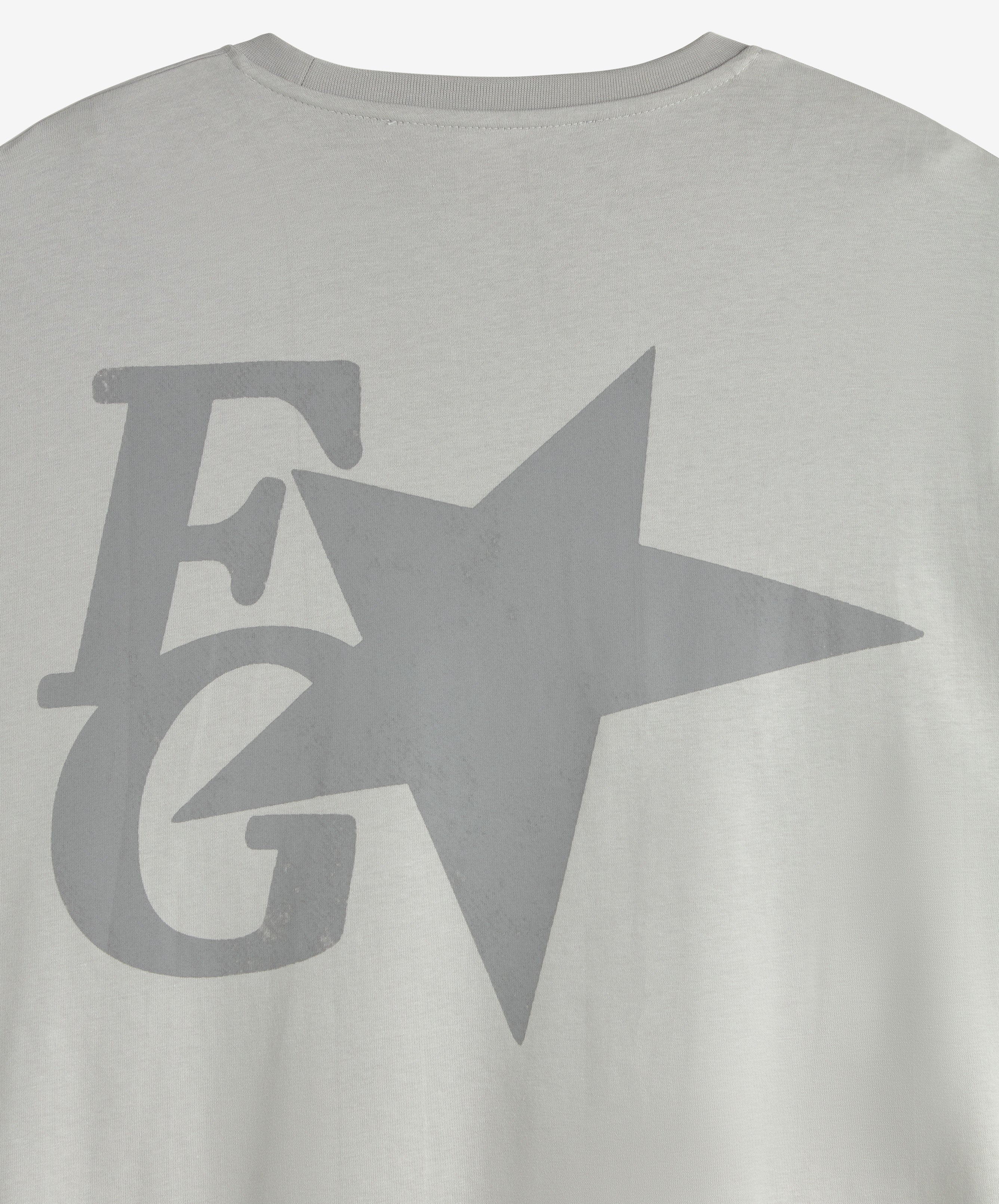 Star Boxy Tee Light Grey - Image 9