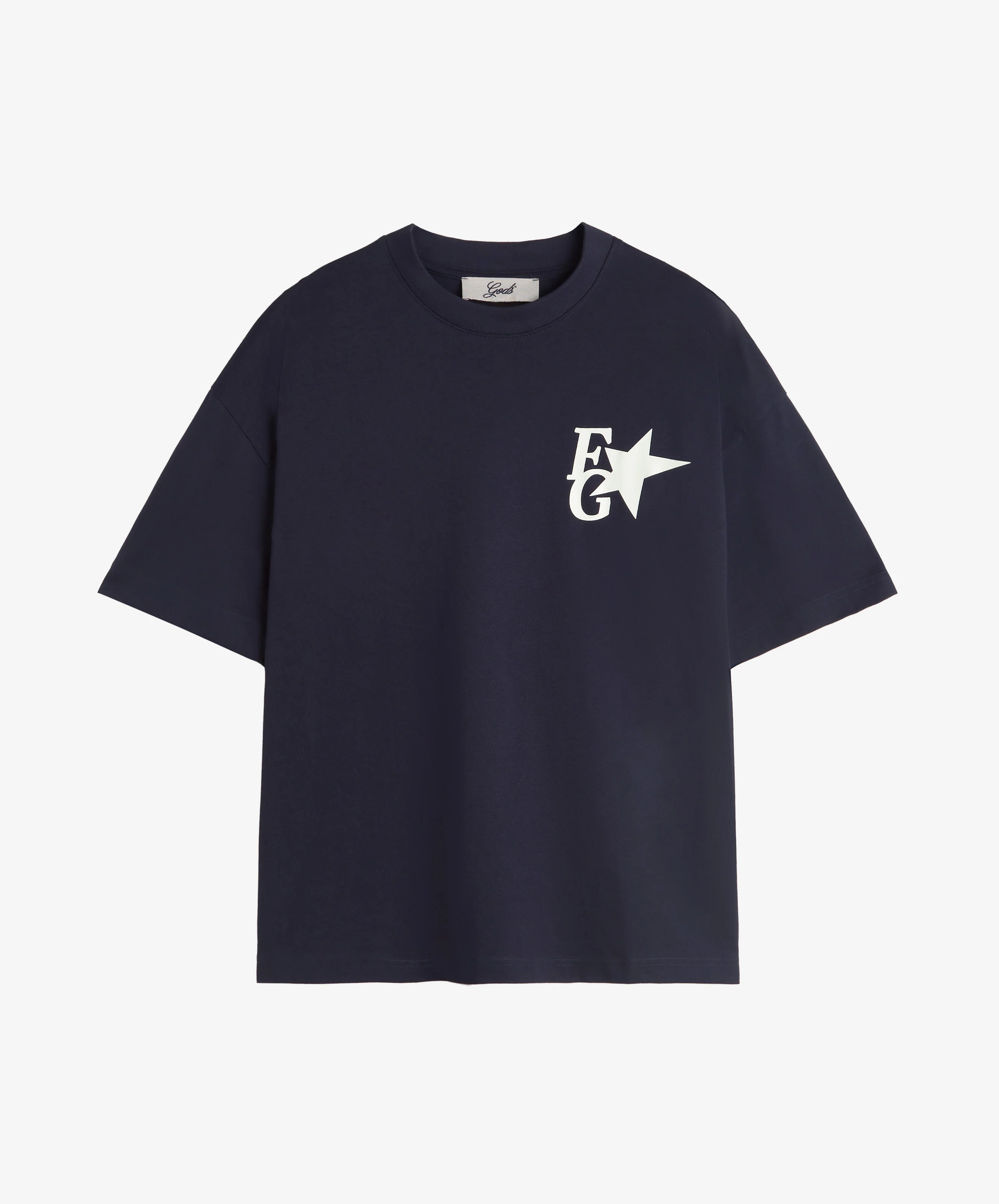 Star Boxy Tee Navy - Image 7