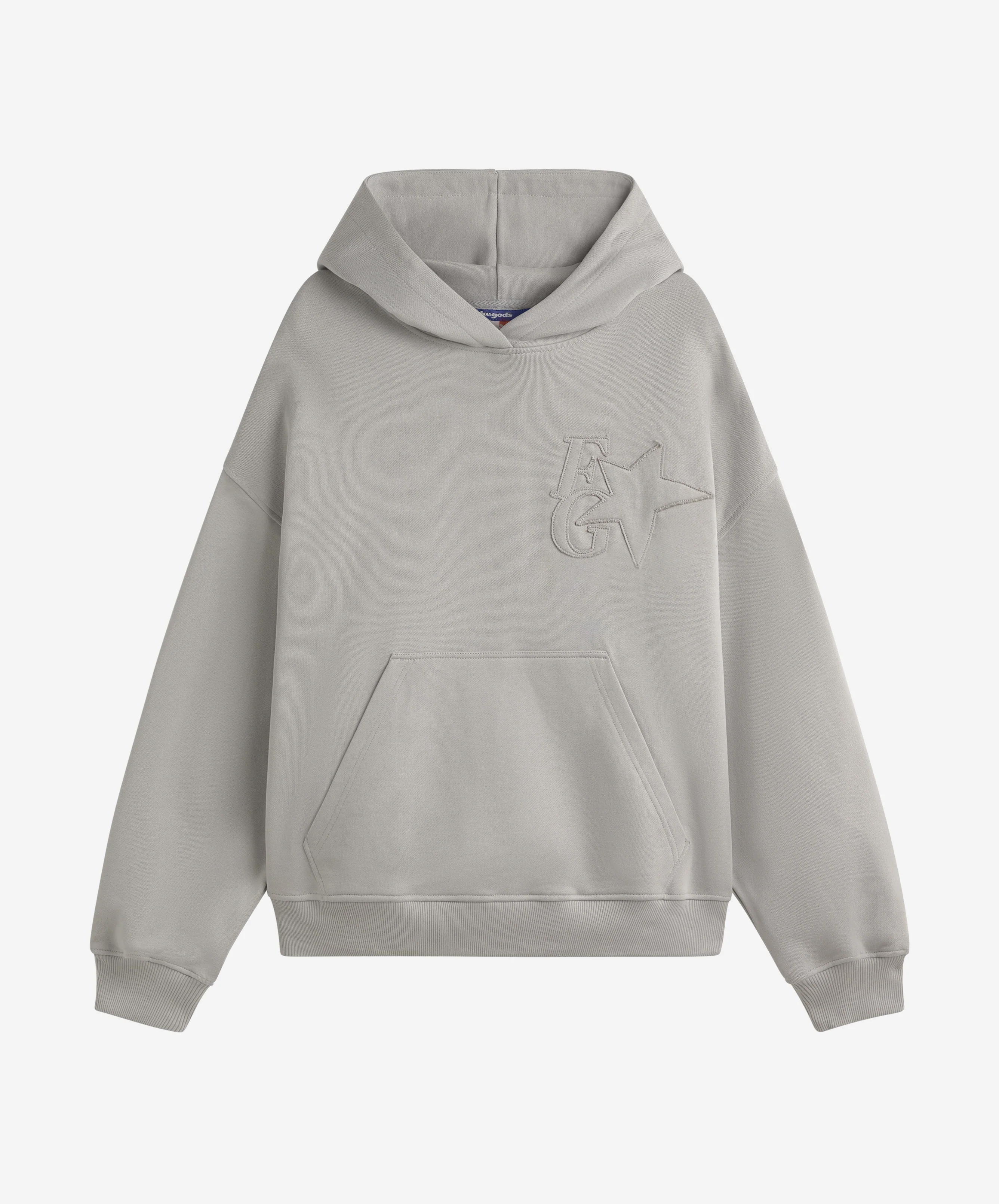Star Hoodie Mid Grey - Image 4